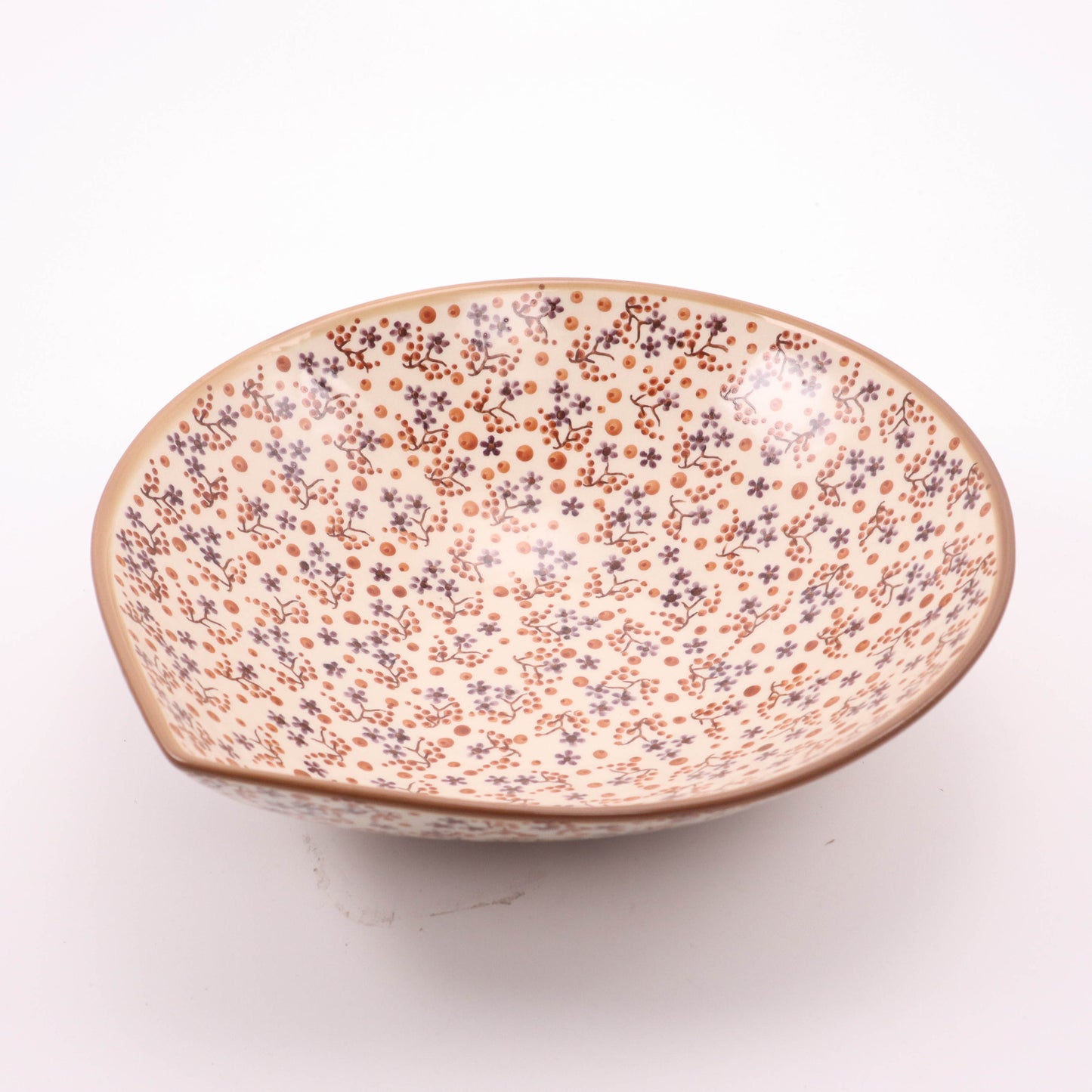 10" Drop Bowl. Pattern: Mocha Latte