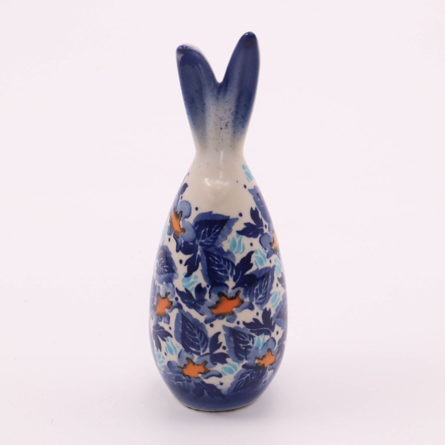5" Bunny Figurine. Pattern: Blue Y