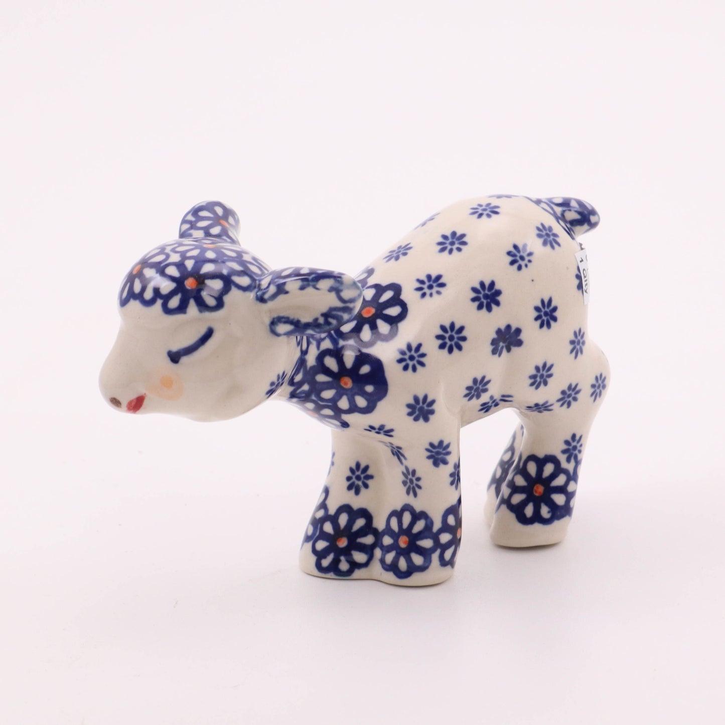 5"x3" Lamb Figurine. Pattern: Daisy