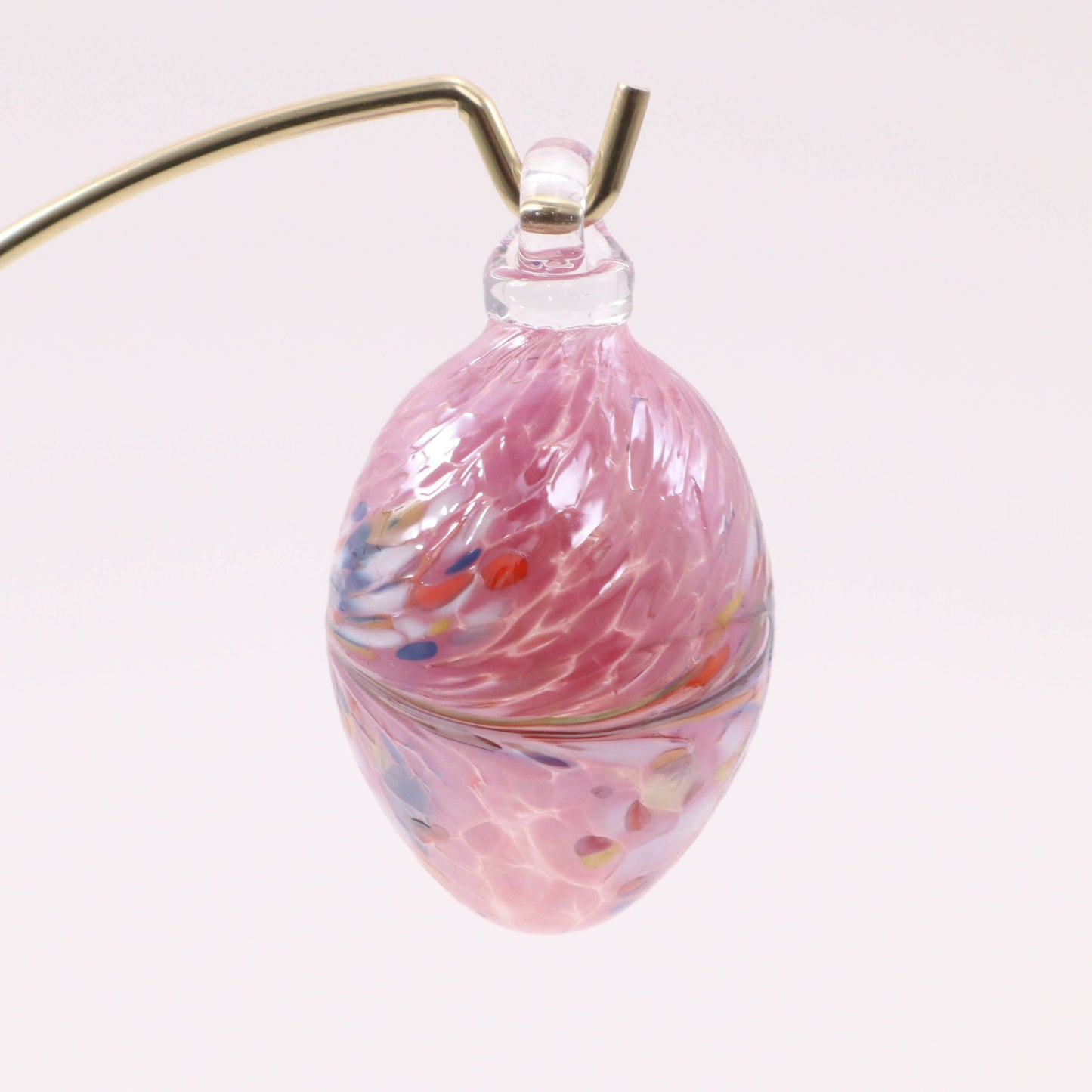 2.5" Mini Hanging Egg. Pattern: Purple