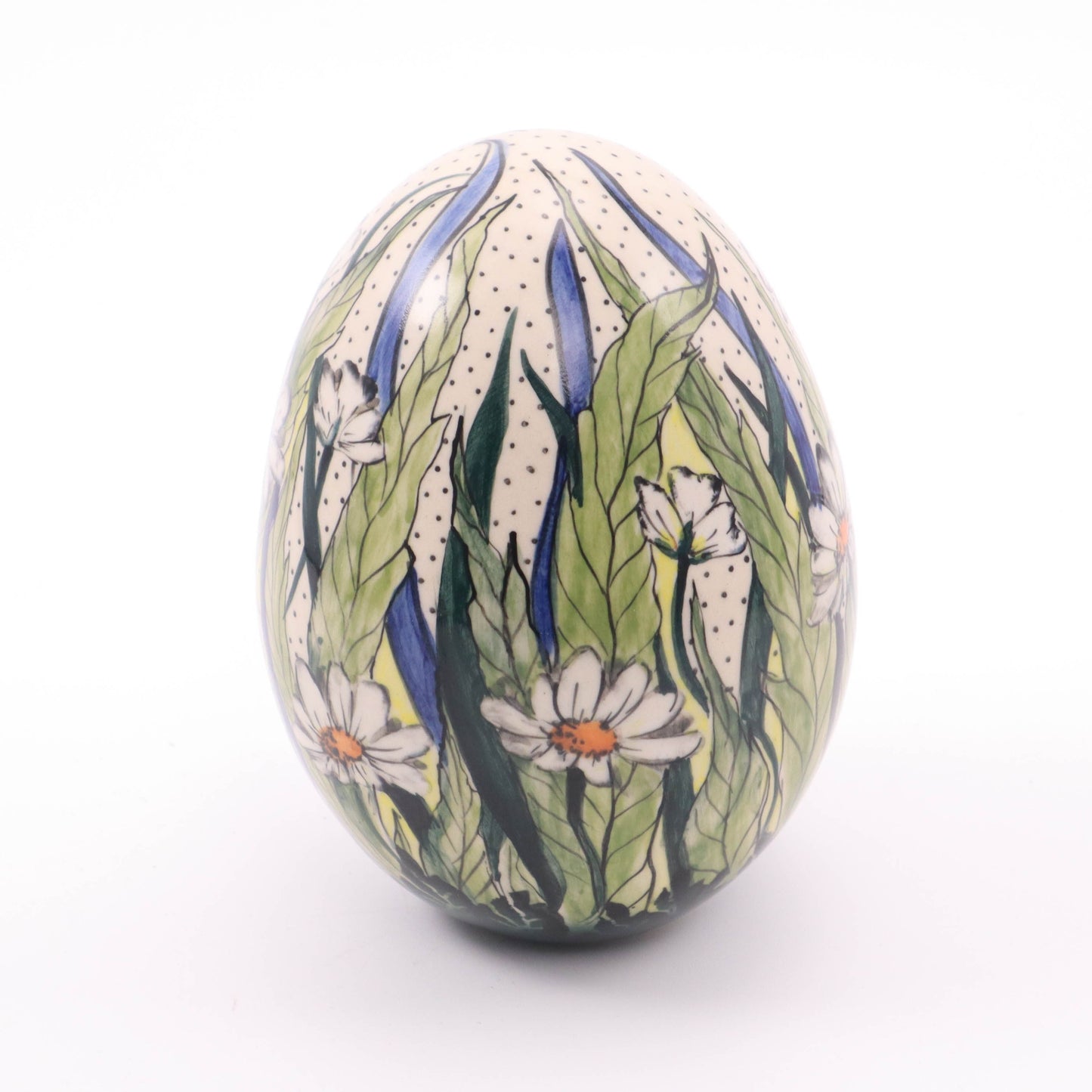 6.5 Egg Figurine. Pattern: Mad About You