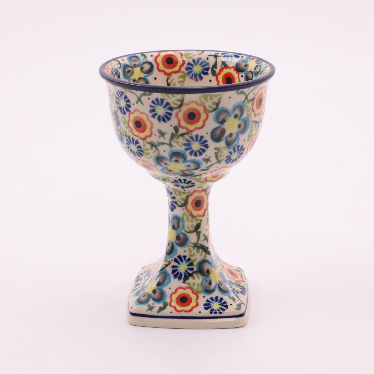 6oz Ceramic Chalice. Pattern: Mazurek