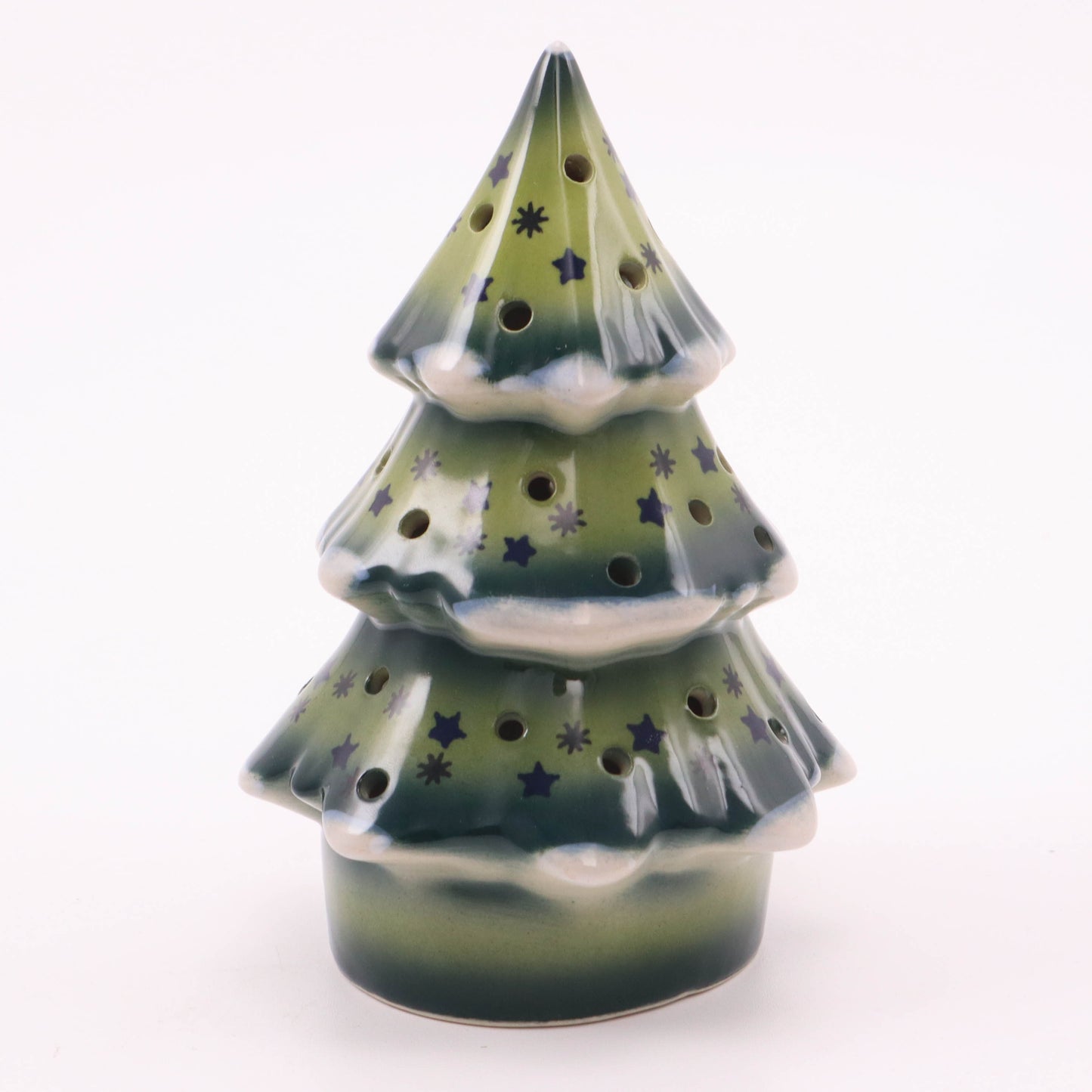 3.5"x5" Christmas Tree Figurine. Pattern: Douglass Fir