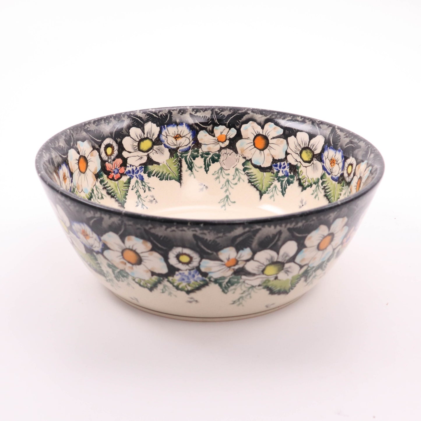 9" Bowl. Pattern: Midnight Lace