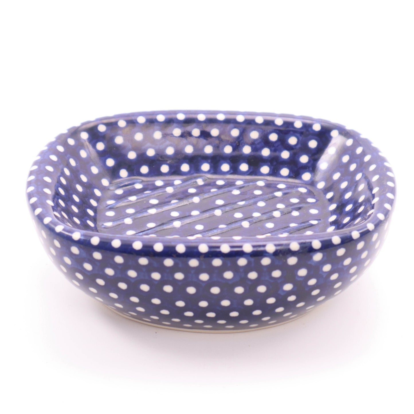 5"x4" Soap Dish. Pattern: Dots