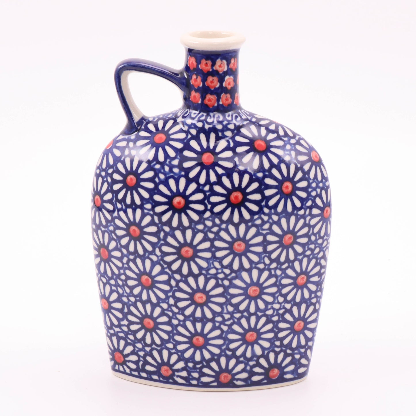 16oz Flask. Pattern: Daisy