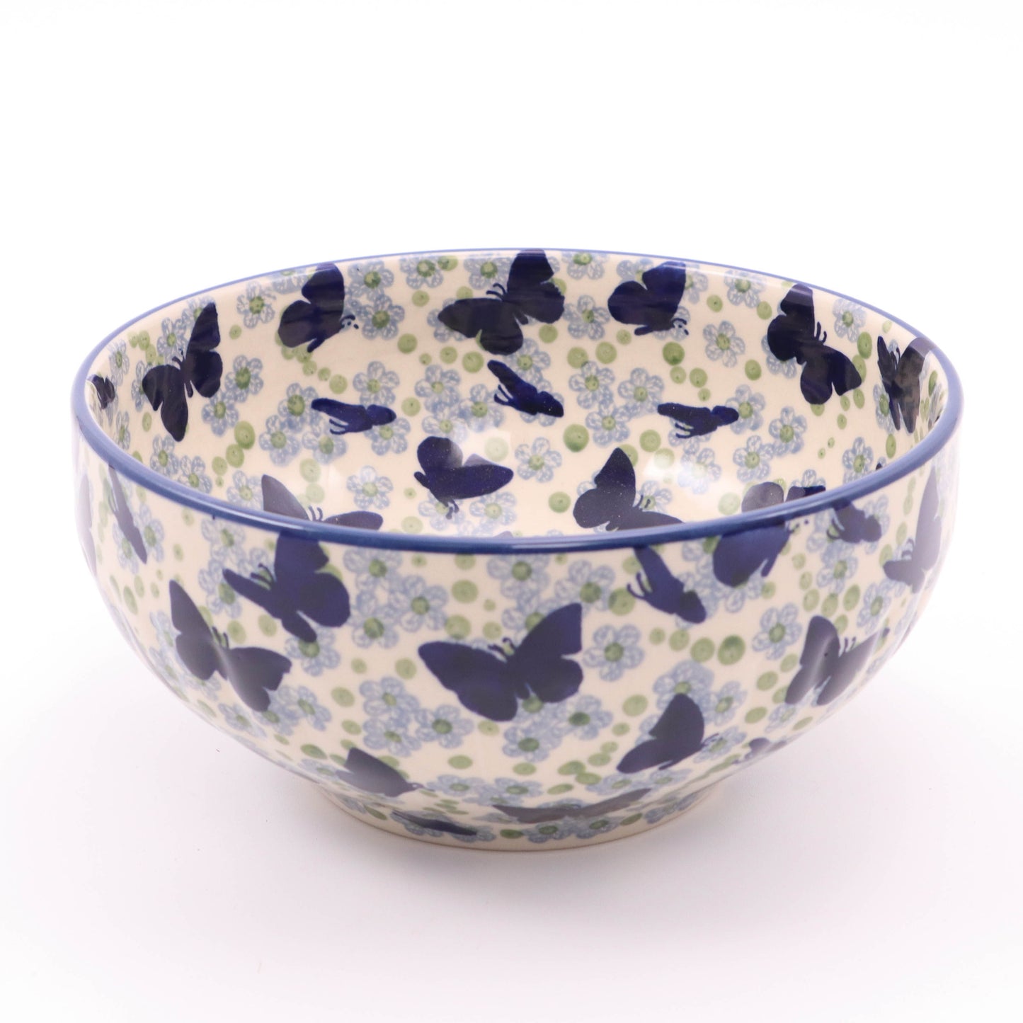 8"x4" Bowl. Pattern: Butterfly in Green