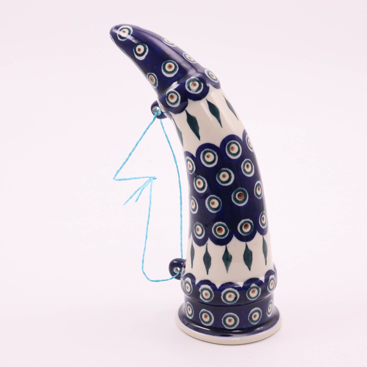 Drinking Horn. Pattern: Peacock