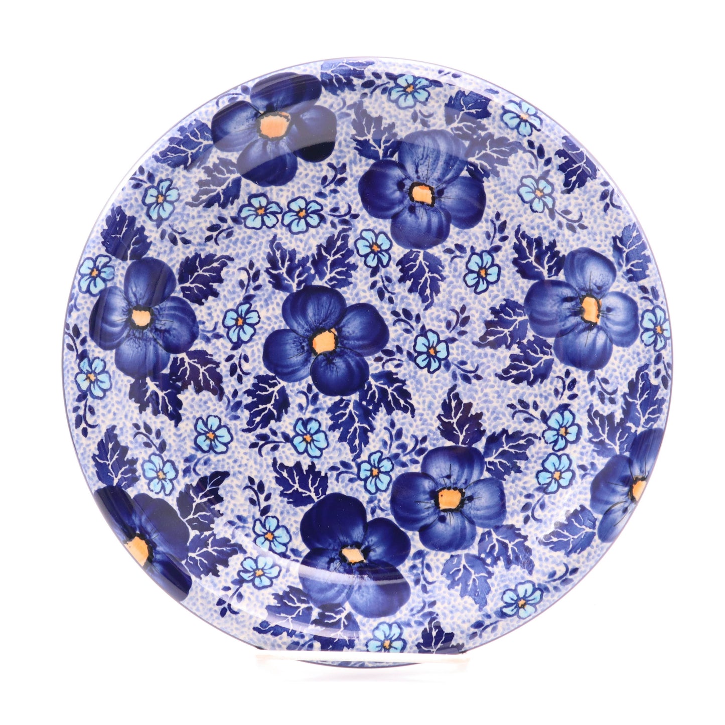 10" Dinner Plate. Pattern: Denim Dreams