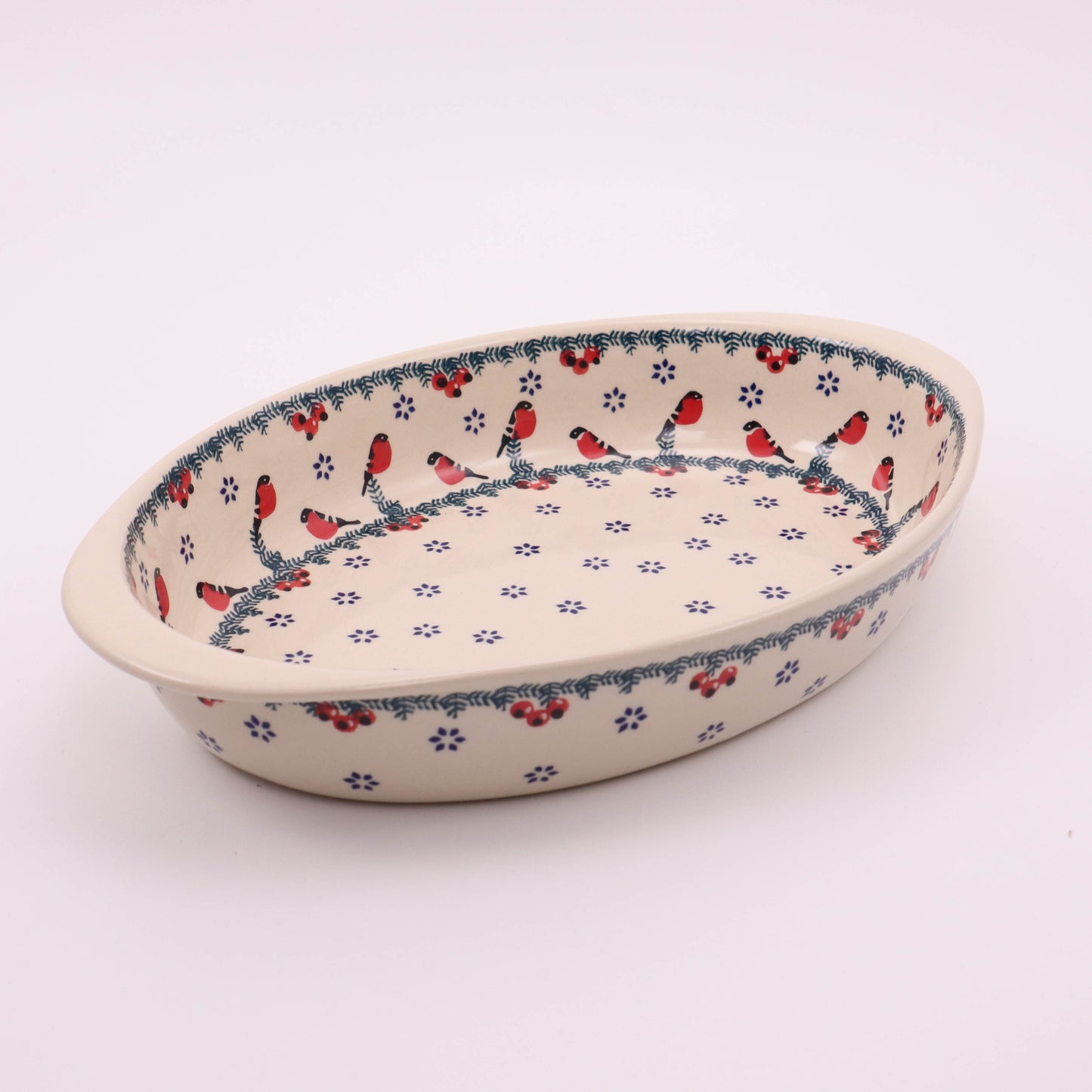 13"x9" Medium Oval Baker. Pattern: Gil