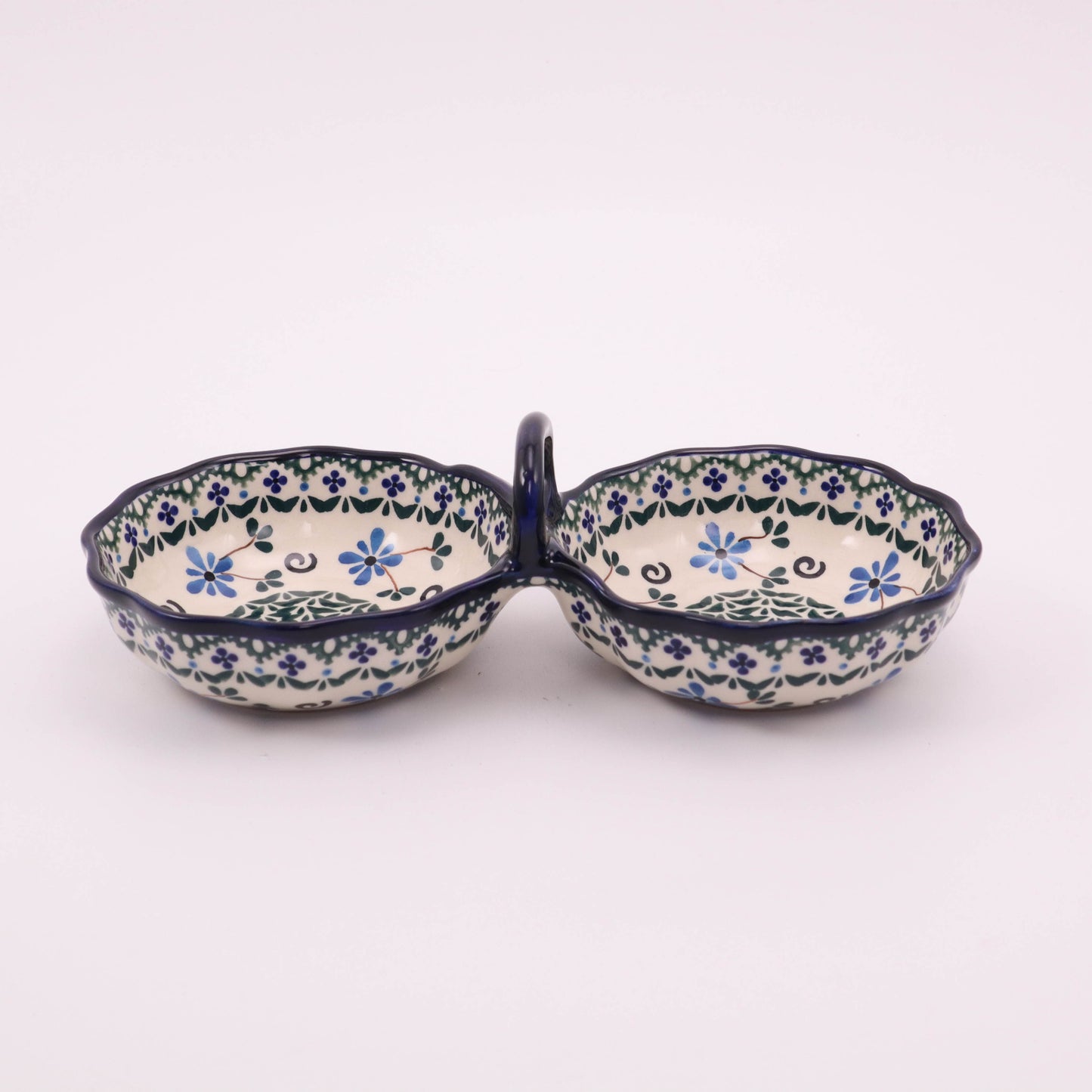 10"x5" Double Salsa Bowls. Pattern: 011B