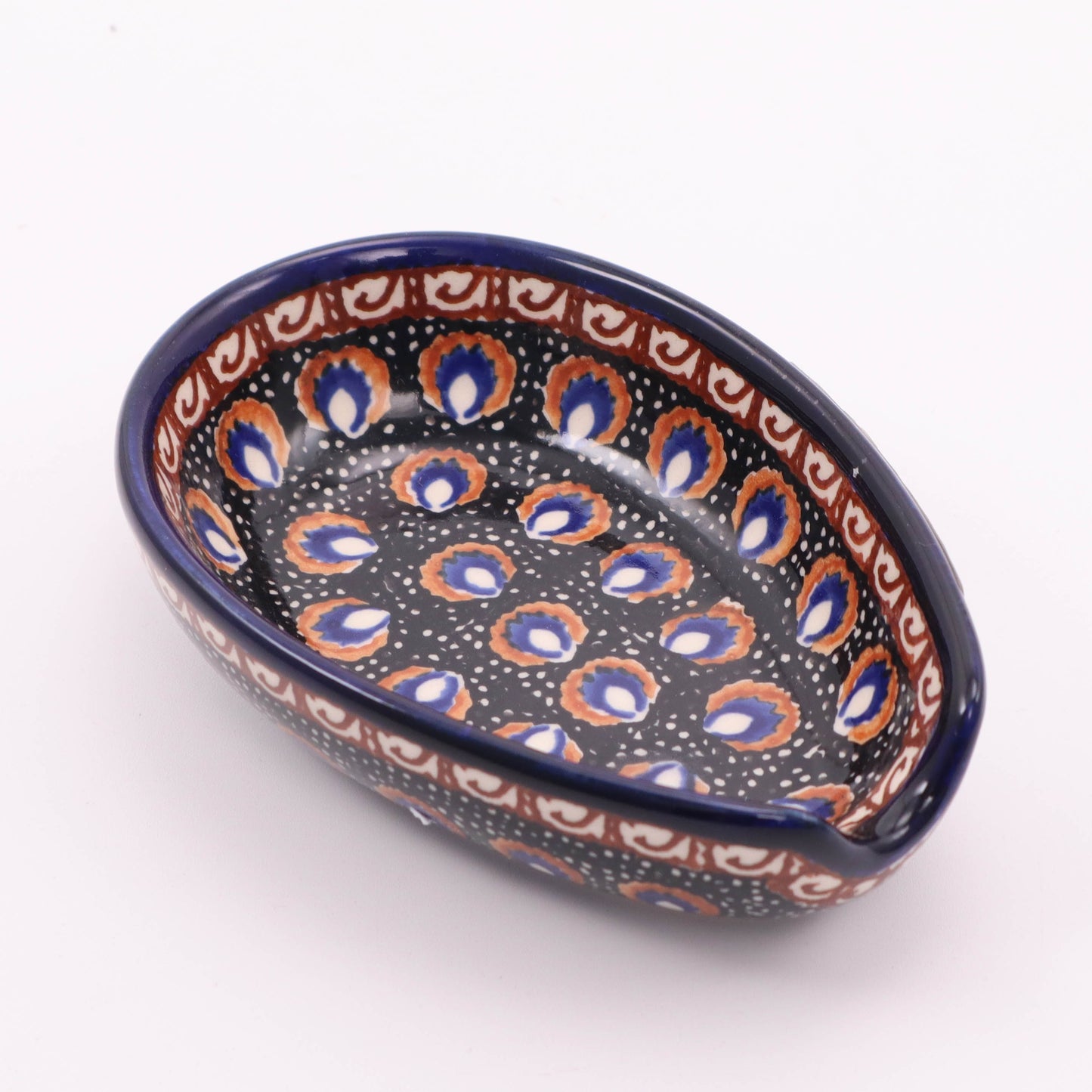 5" X 3" Spoon Rest. Pattern: B88