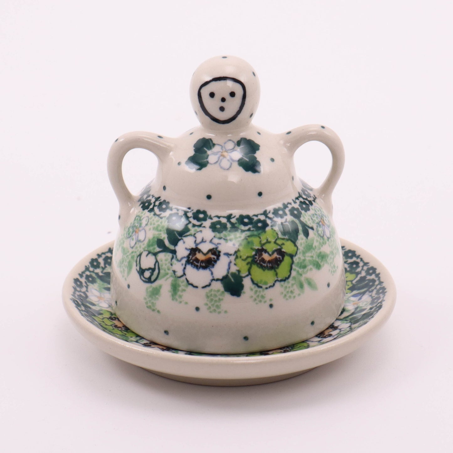 2.5" Mini Cheese Lady. Pattern: Irish Spring