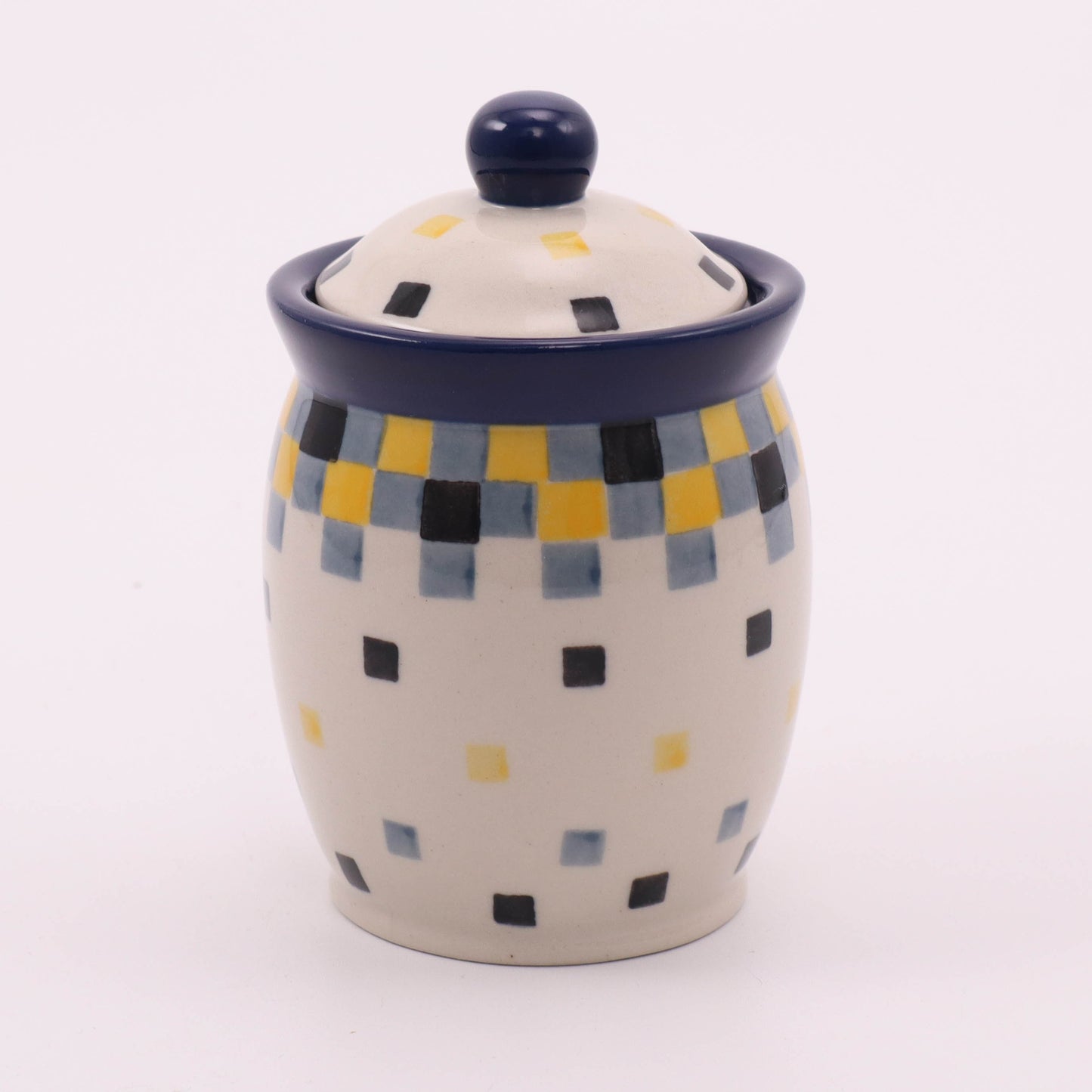 3" Mini Canister. Pattern: Celebration