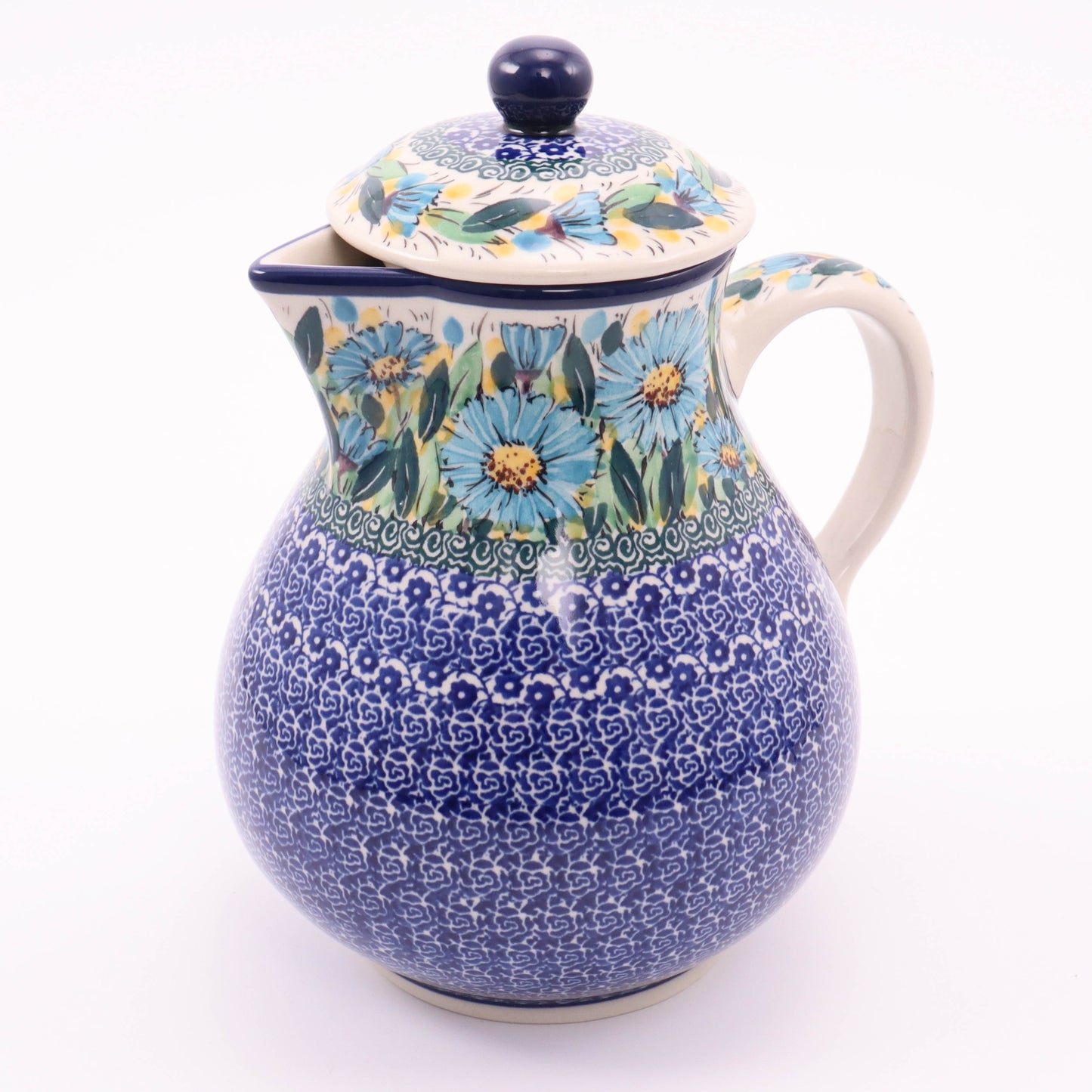 1L Coffee Pot. Pattern: Blue Aster