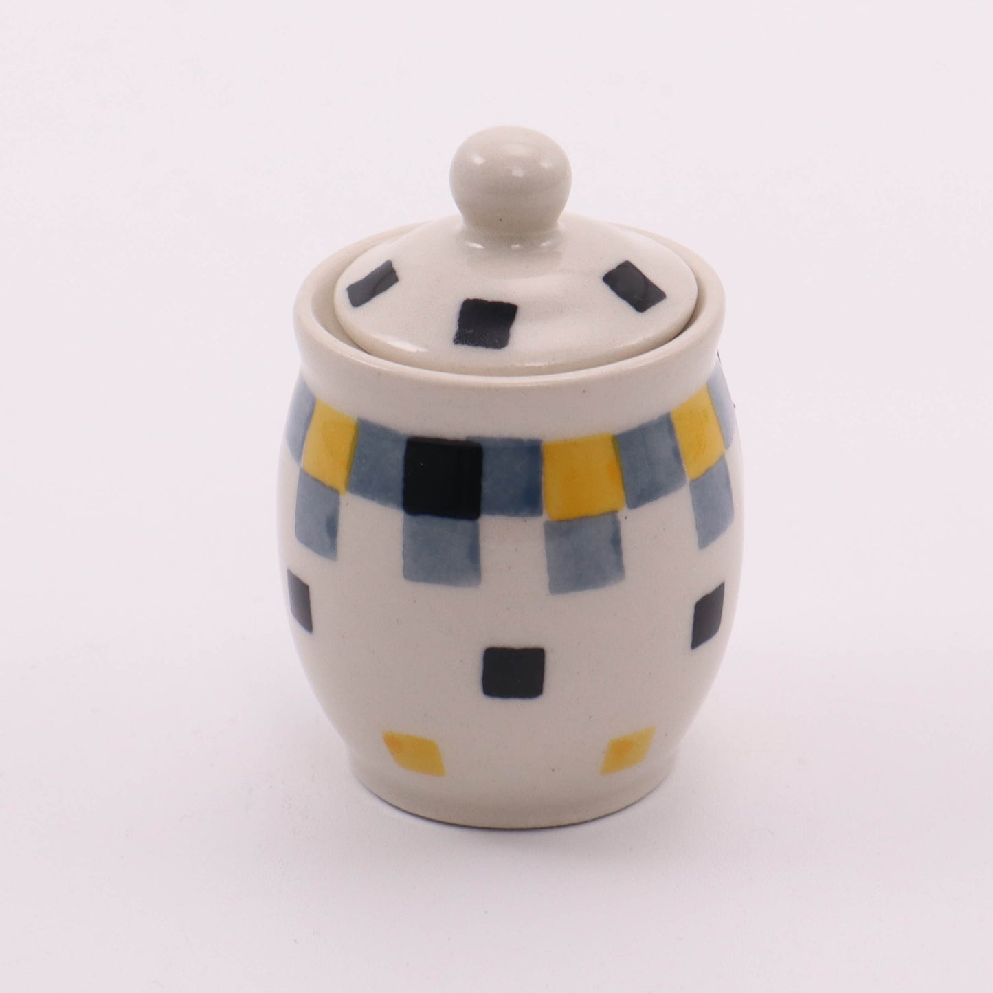 1.5" Mini Container. Pattern: Celebration