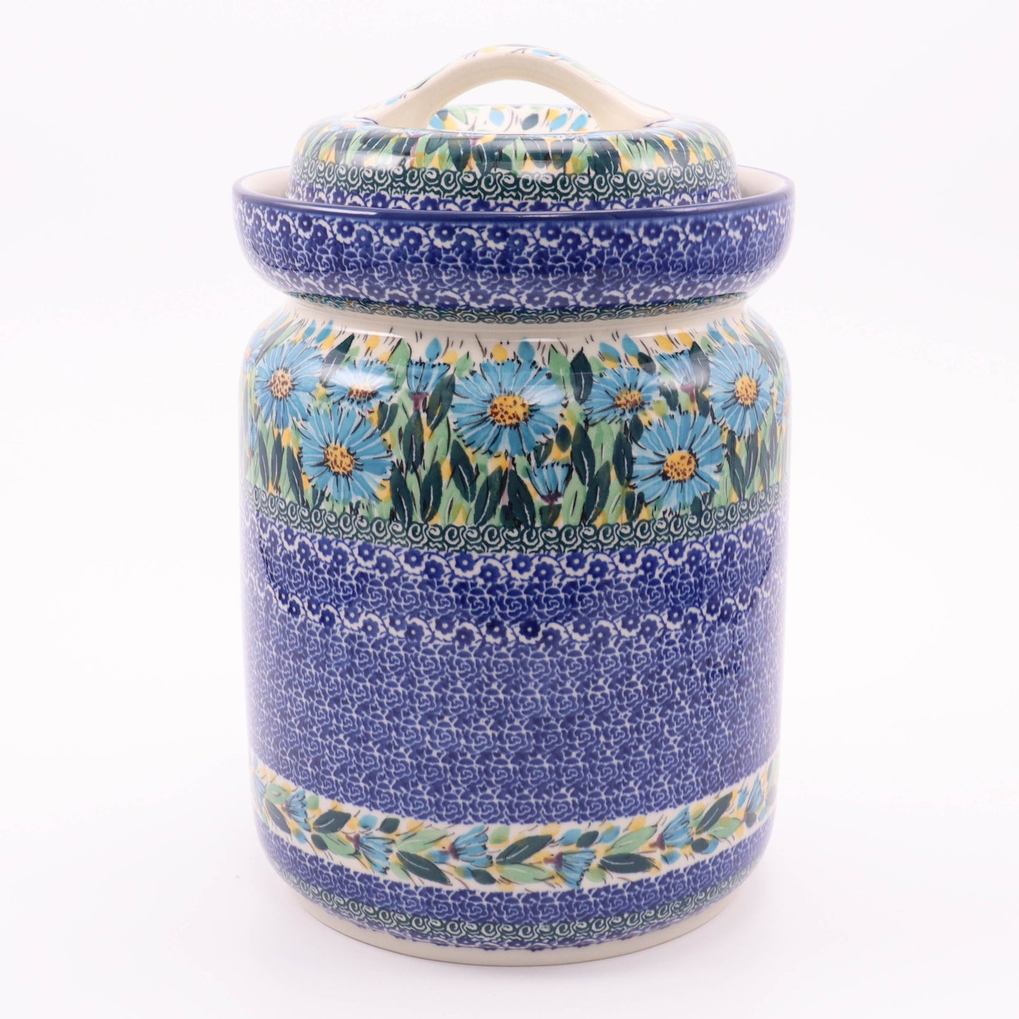 3.5L Hermetic. Pattern: Blue Aster