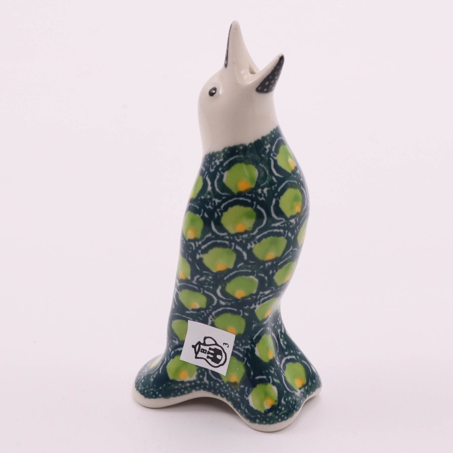 4" Pie Bird. Pattern: Limelight