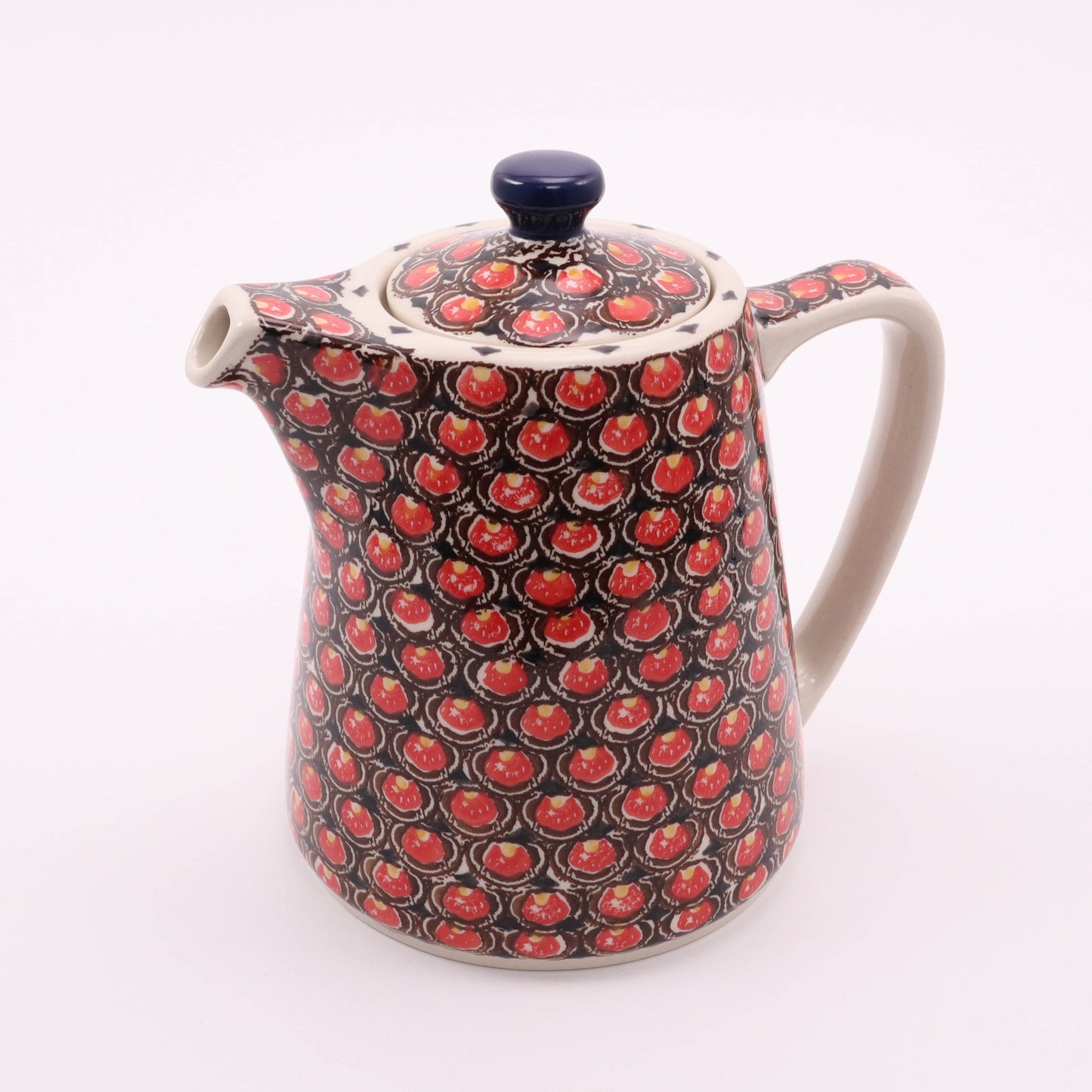 34oz Modern Teapot. Pattern: Merlot