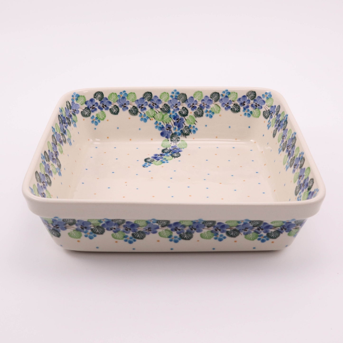 10.5" Square Baker. Pattern: Classic Blooms