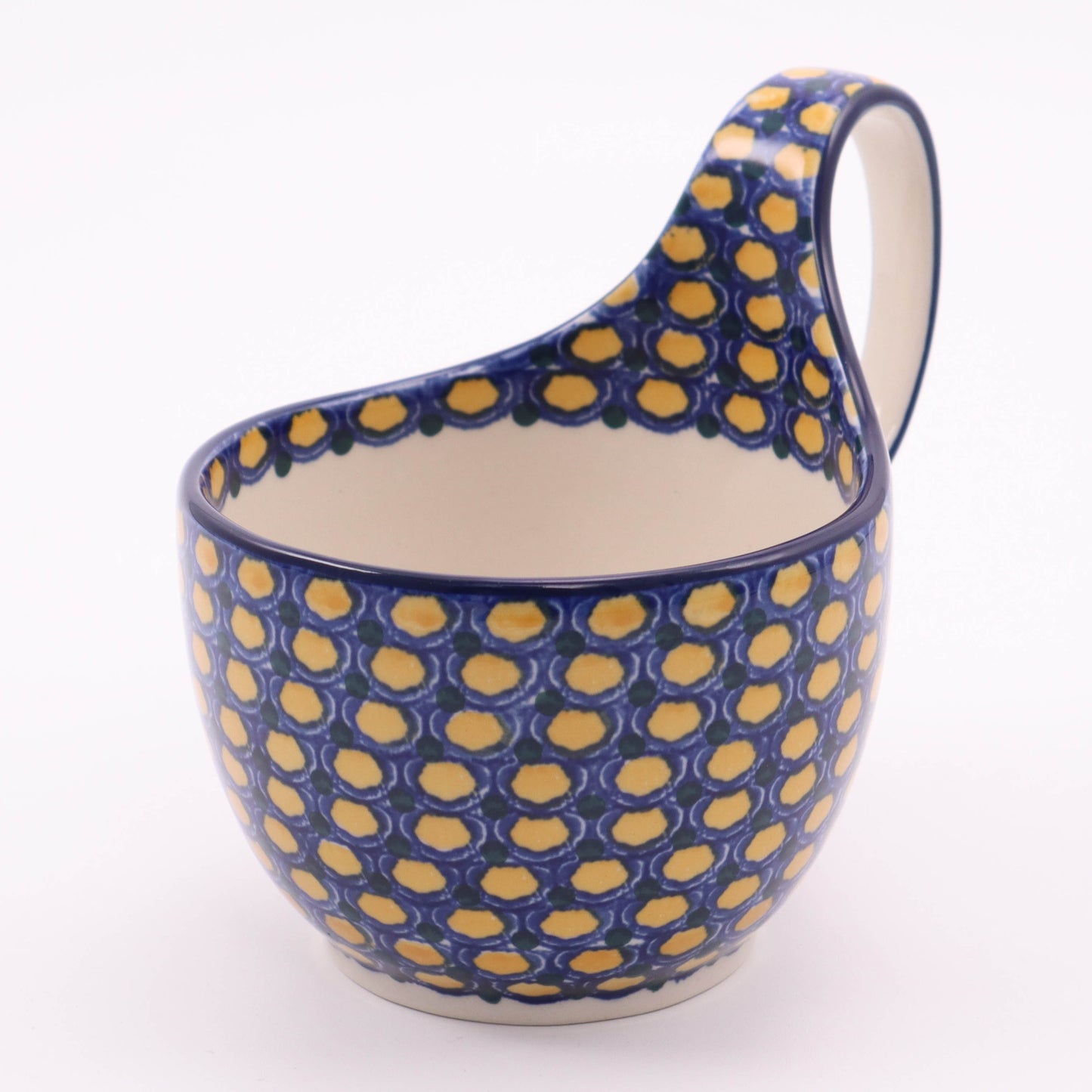 16oz Loop Bowl. Pattern: Lemon Drops