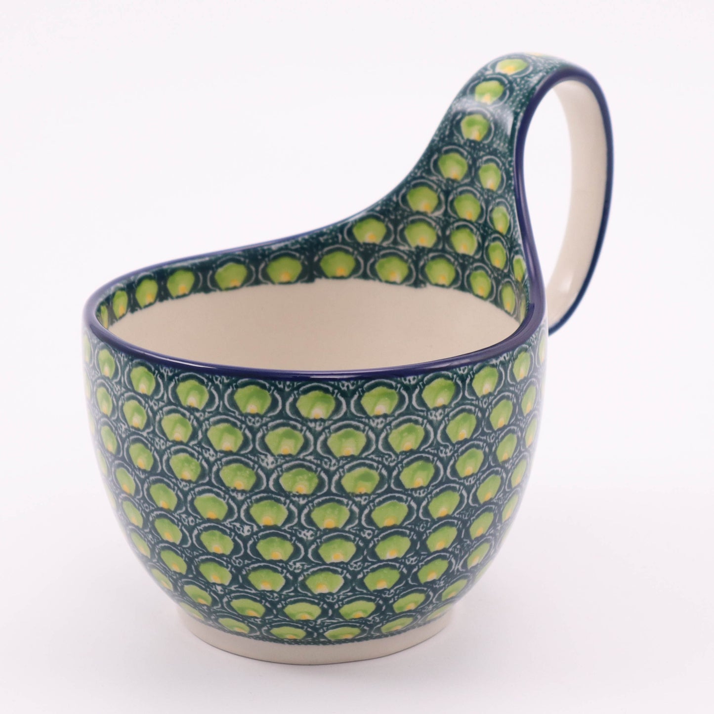 16oz Loop Bowl. Pattern: Limelight
