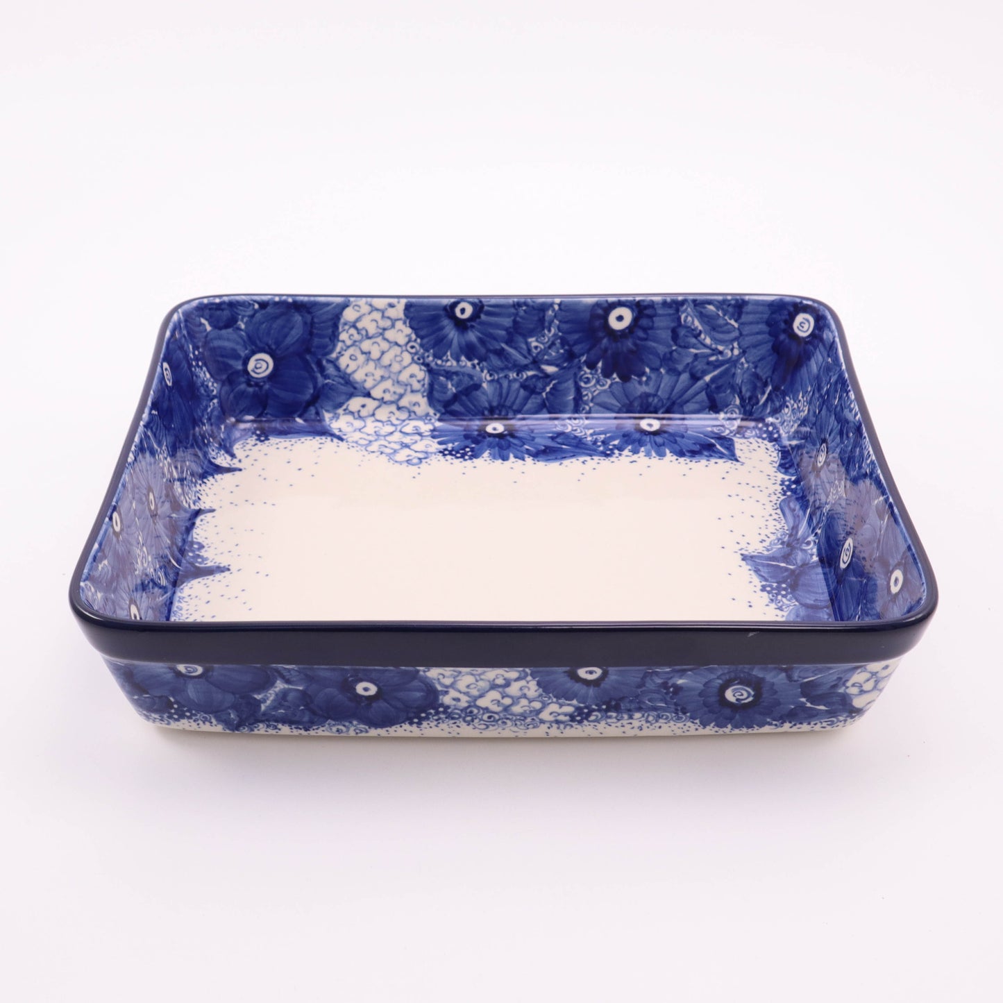 13"x10"x4" Rectangular Baker. Pattern: Sapphire Splendor