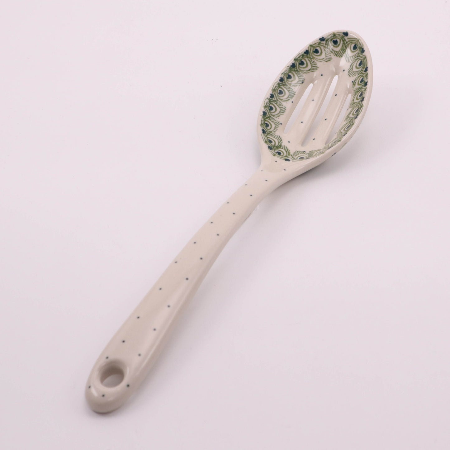 12" Slotted Spoon. Pattern: Mint Julep