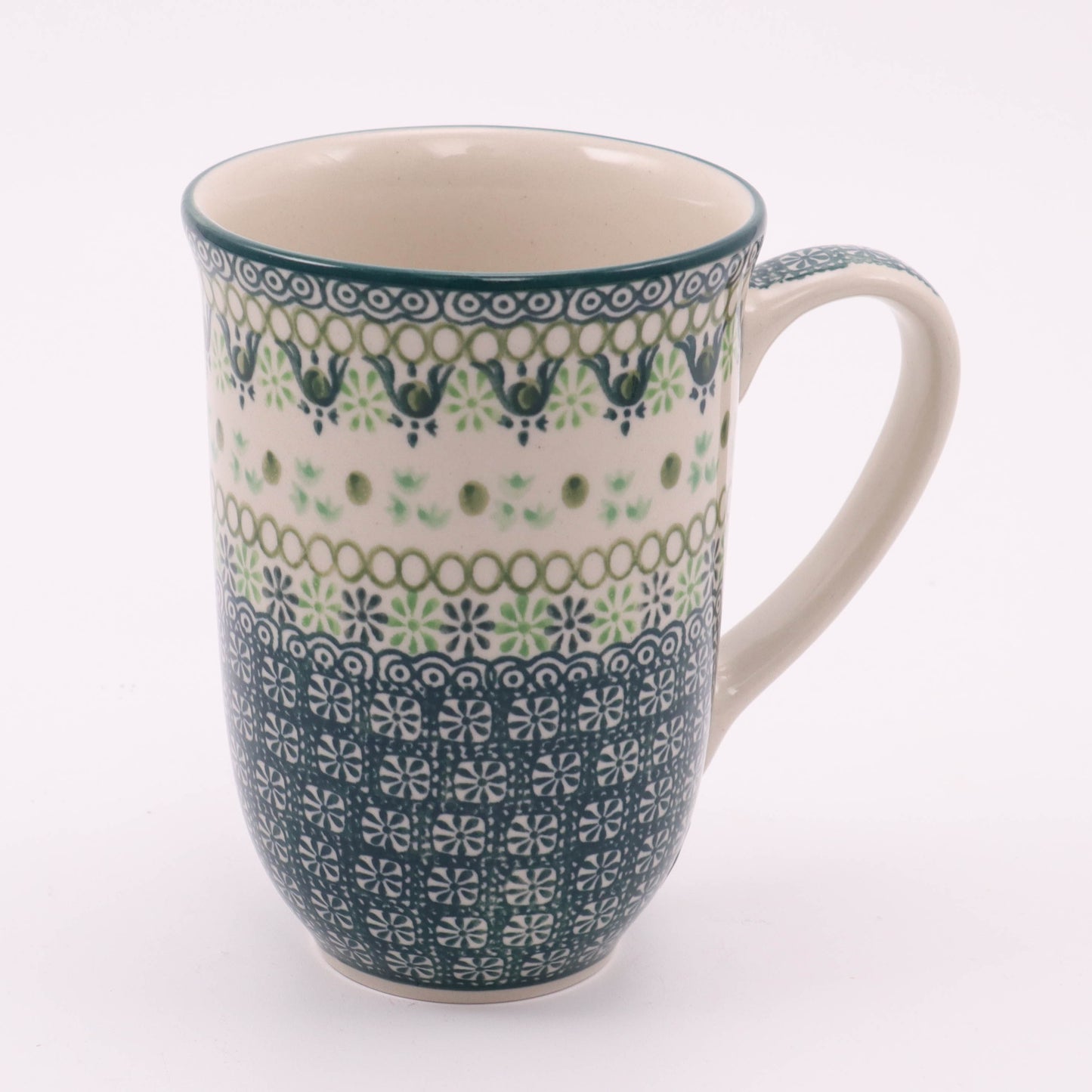 19oz Bistro Mug. Pattern: Mint Julep