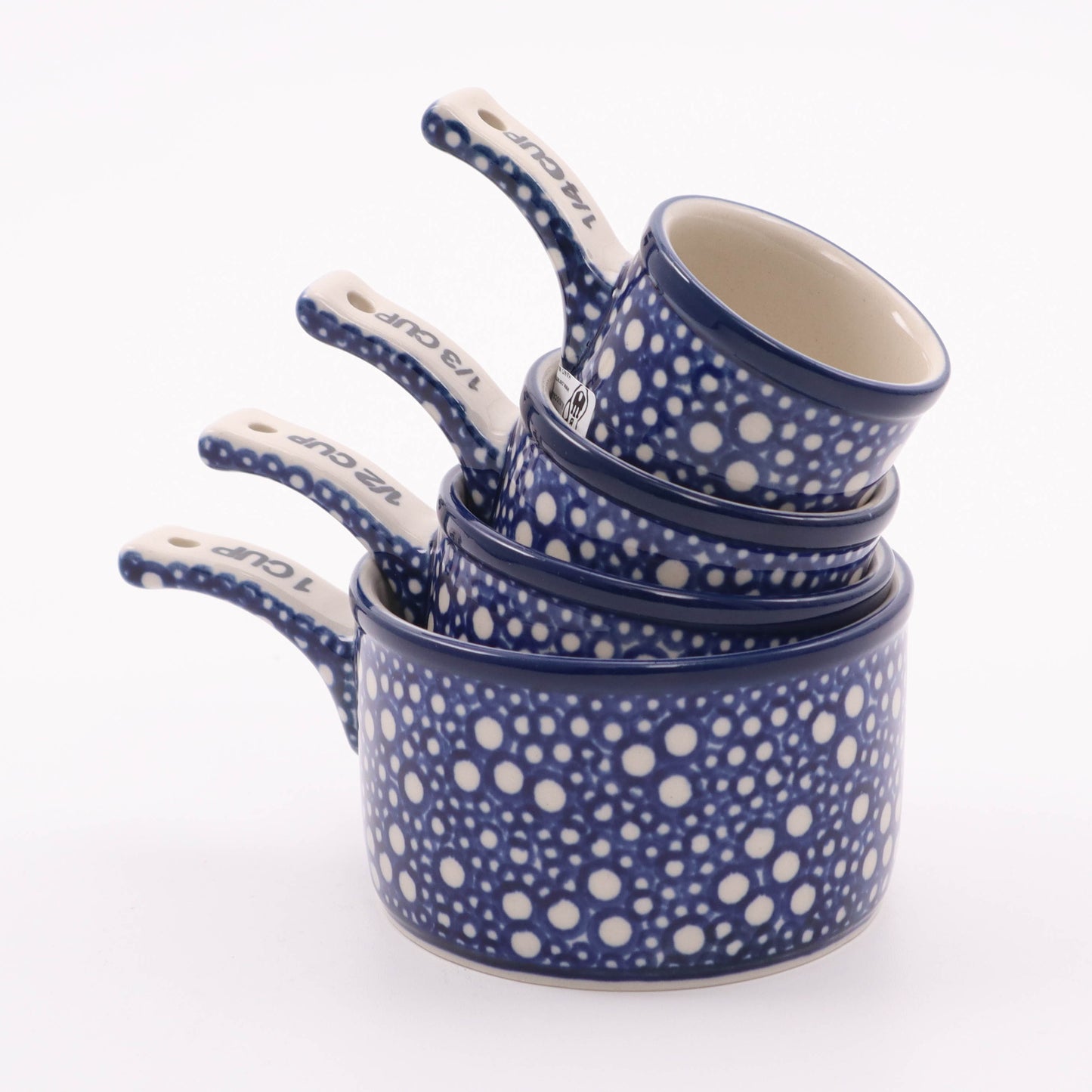 4 Piece Measuring Cup Set. Pattern: Rip Tide