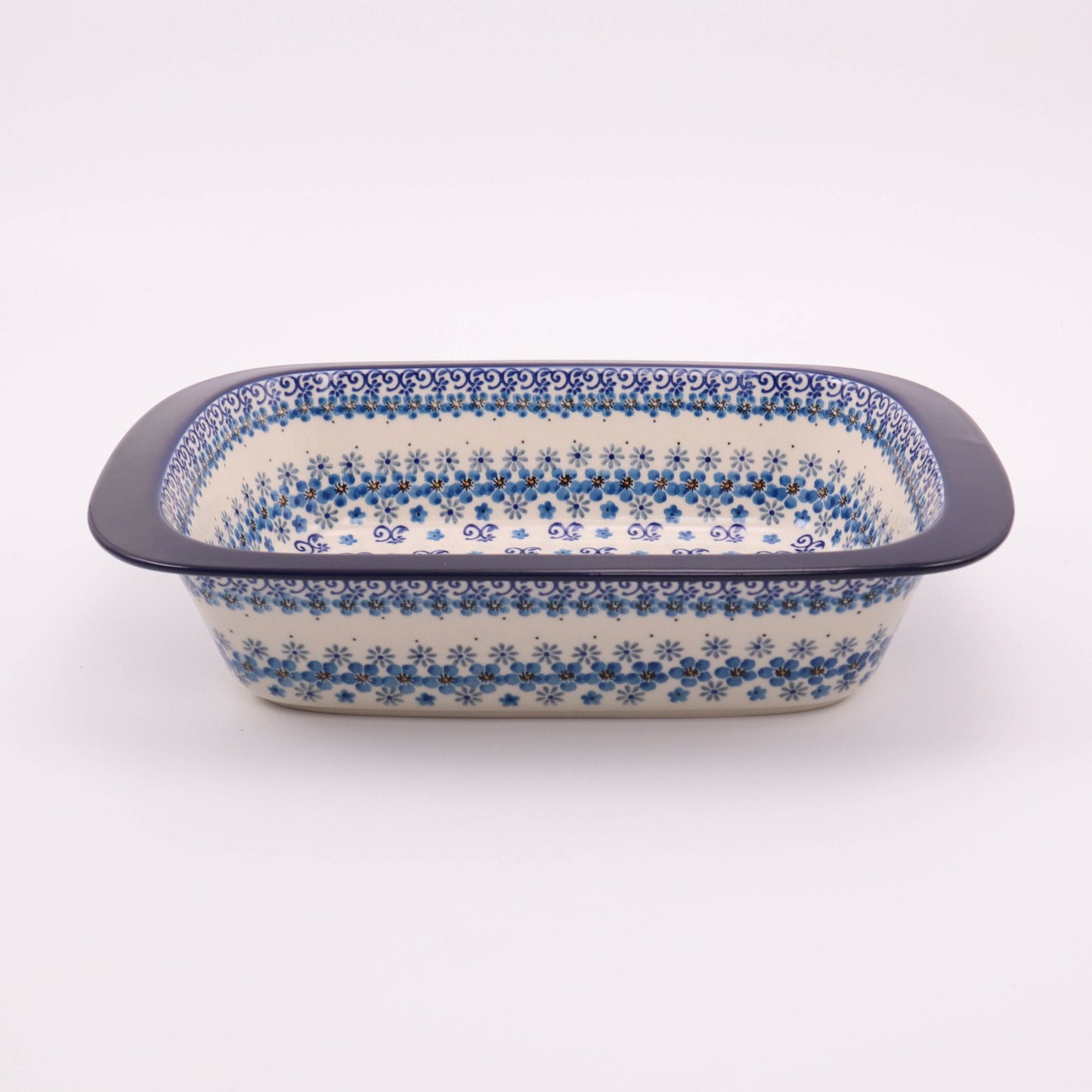 13"x9"x3" Rectangular Baker with Lip. Pattern: Country Charm