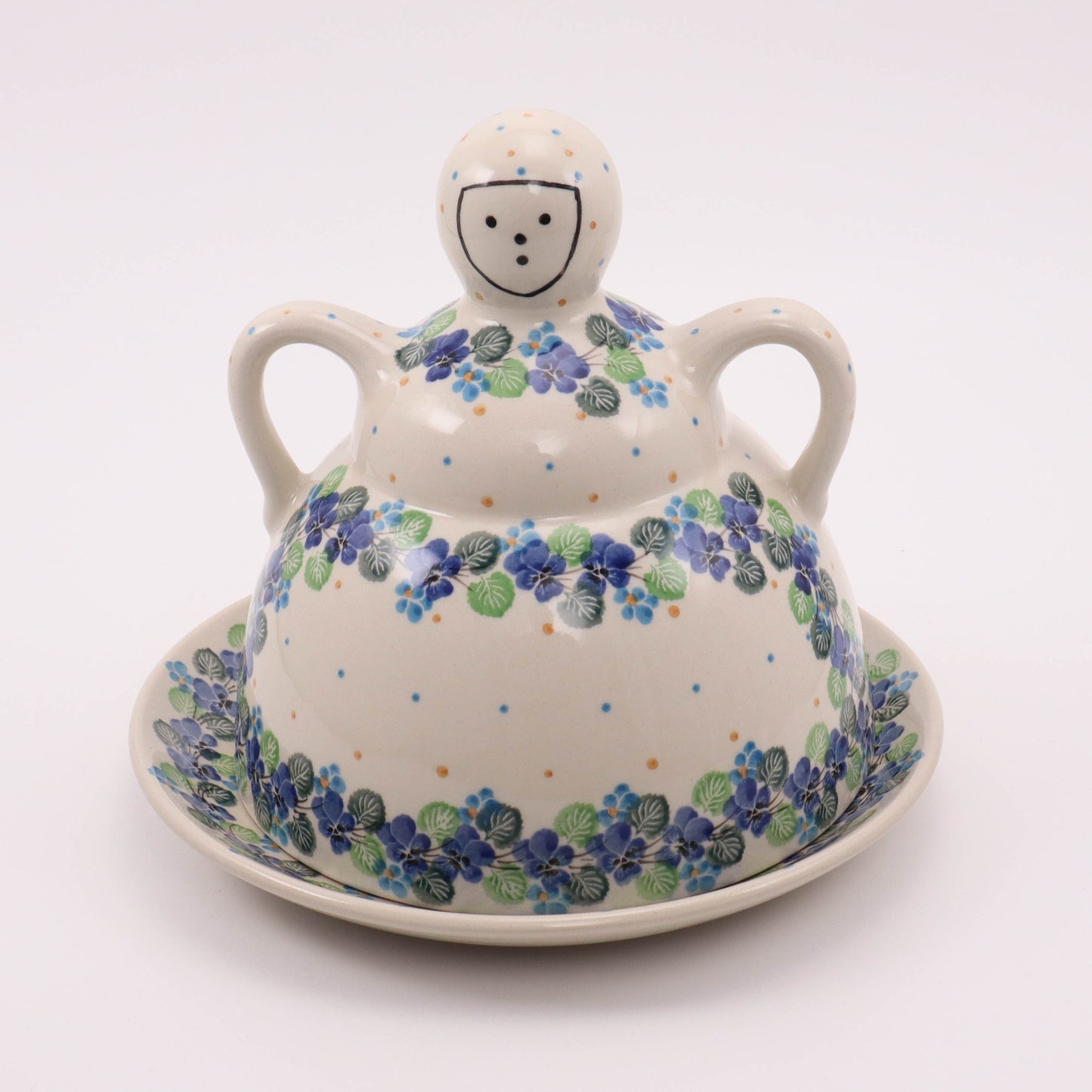 9.5" Cheese Lady. Pattern: Classic Blooms