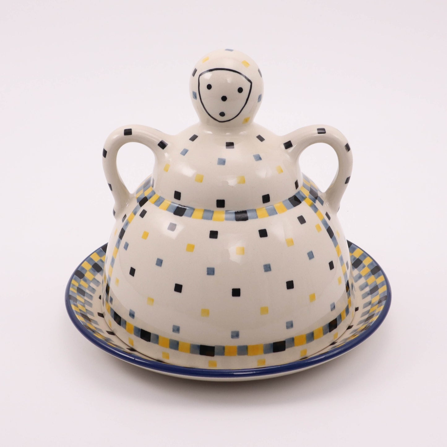 9.5" Cheese Lady. Pattern: Celebration
