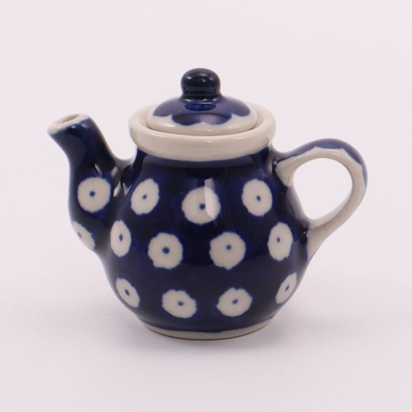 Mini Decorative Teapot. Pattern: Owl Eye