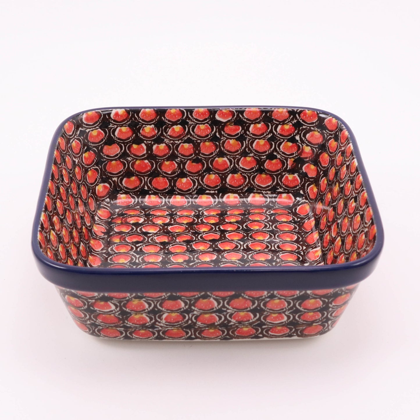 7.5" Square Baker. Pattern: Merlot
