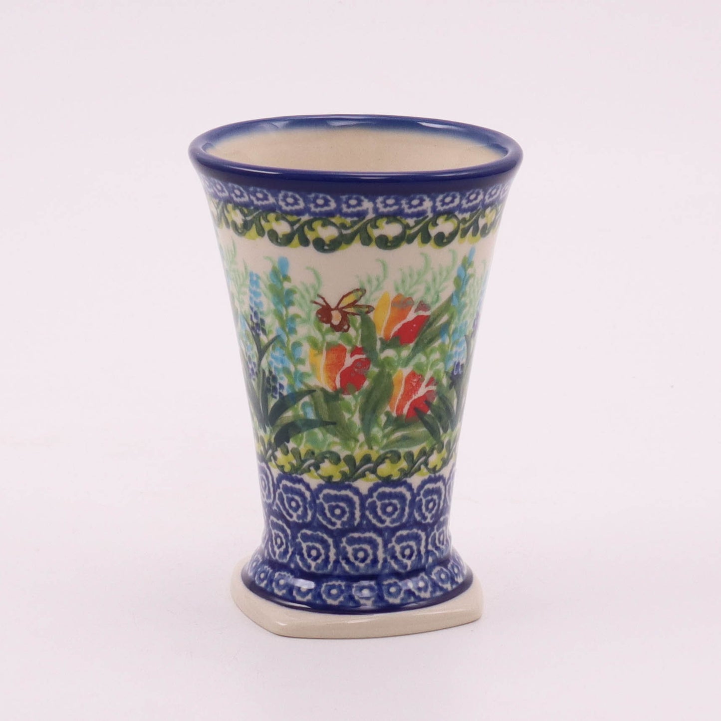 8oz Wine Mug. Pattern: Tulip Spray