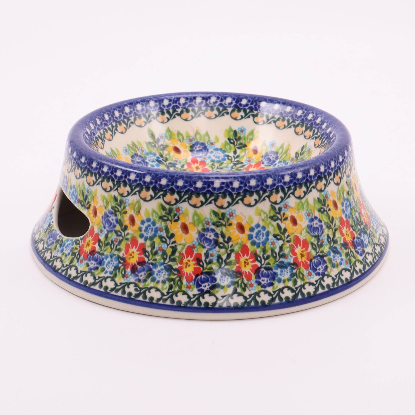 9" Dog Bowl. Pattern: Delightful