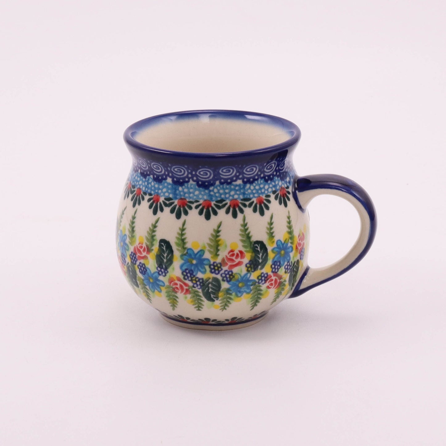 12oz Belly Mug. Pattern: Itty Bitty Flowers