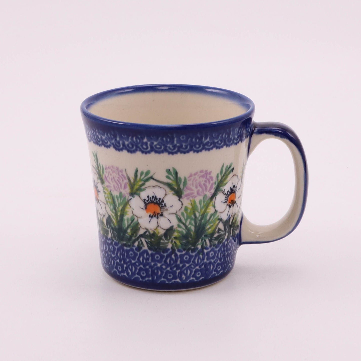 12oz Straight Mug. Pattern: Clover Fields