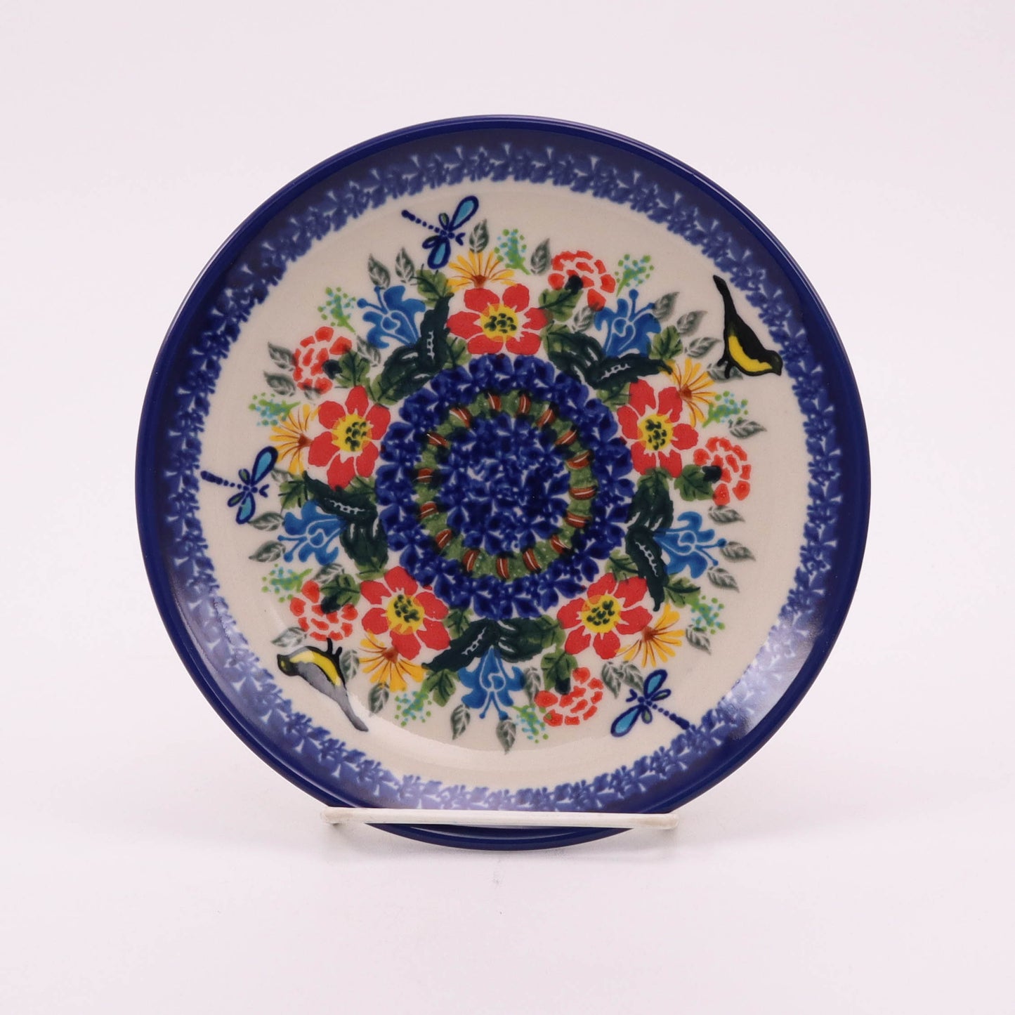 7.5" Desert Plate. Pattern: Bird's Paradise