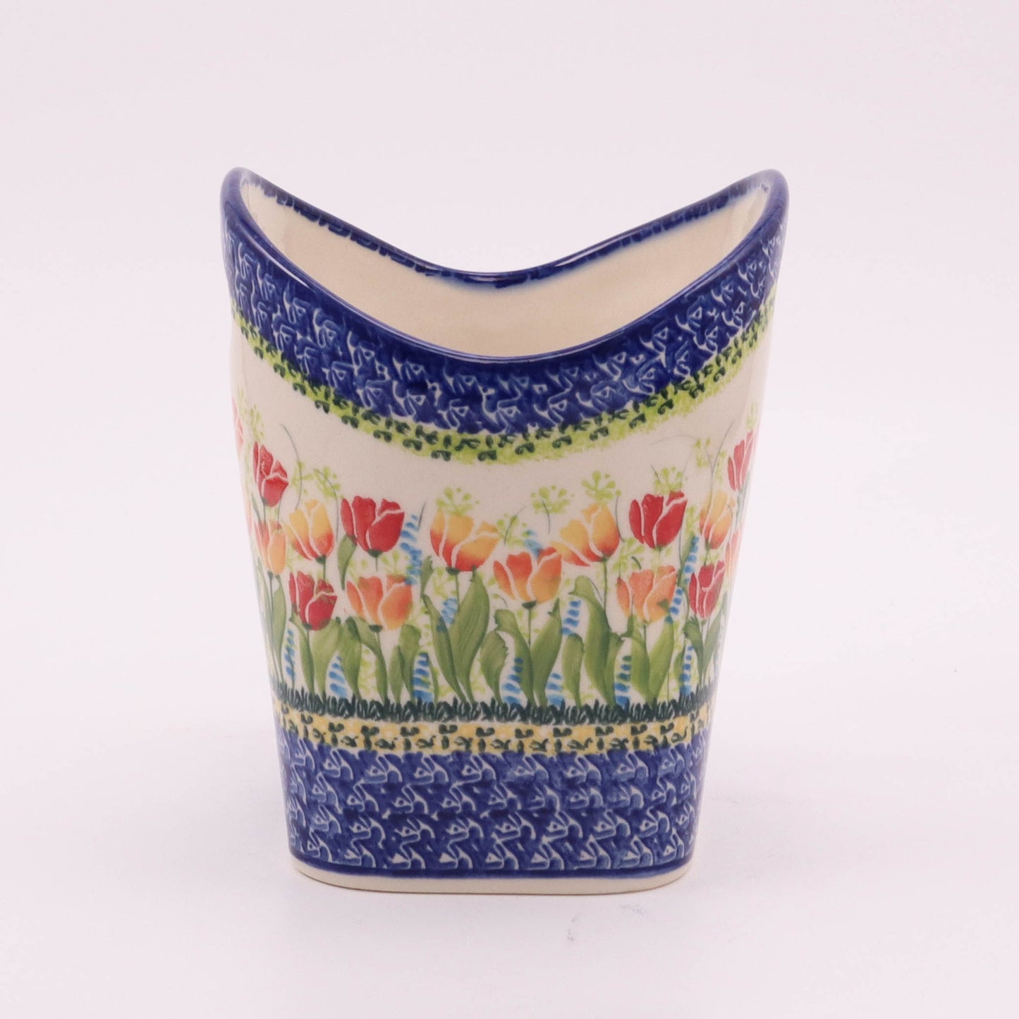 5.5"x5.5"x7" Pail. Pattern: Just Tulips