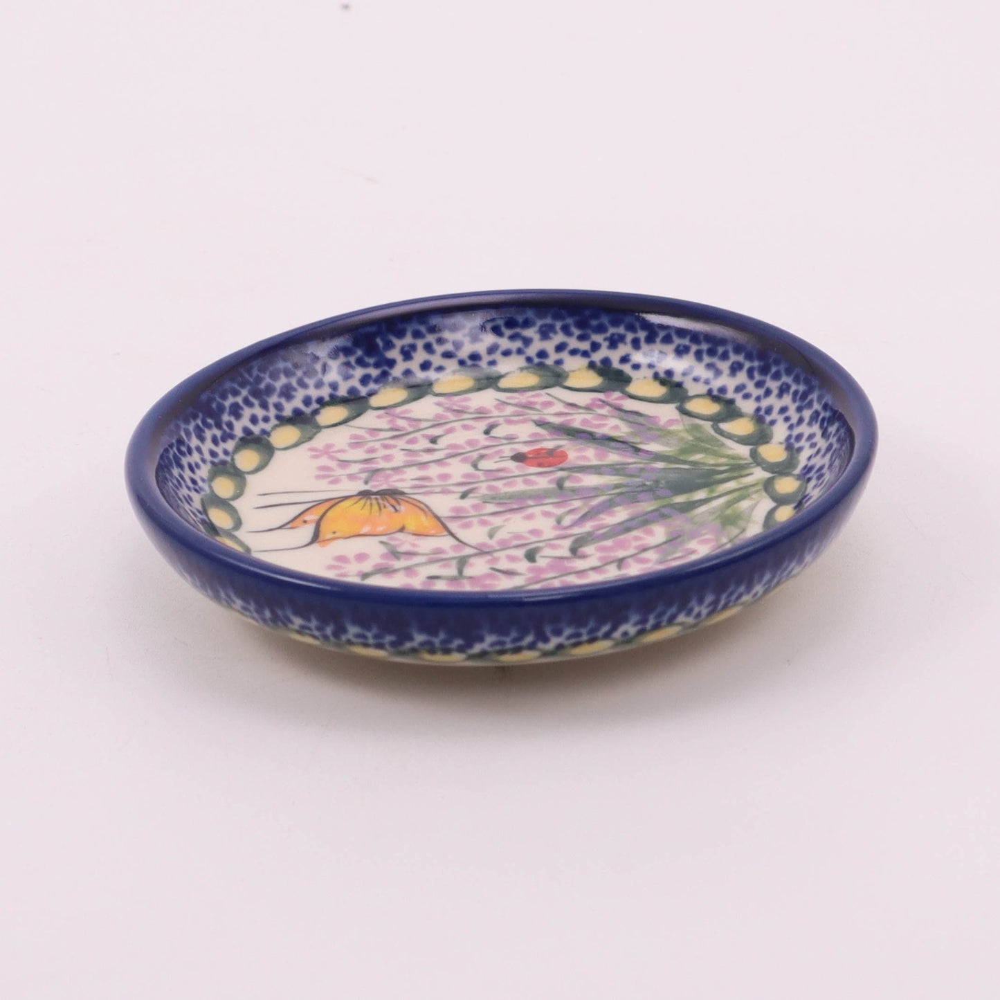 4" Mini Plate. Pattern: Lavender Fields