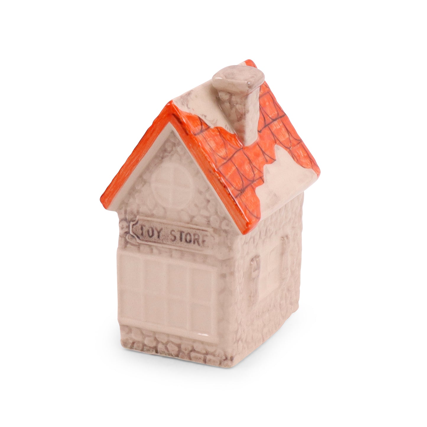 3.5"x3"x4.5" Toy Store Figurine. Pattern: Red
