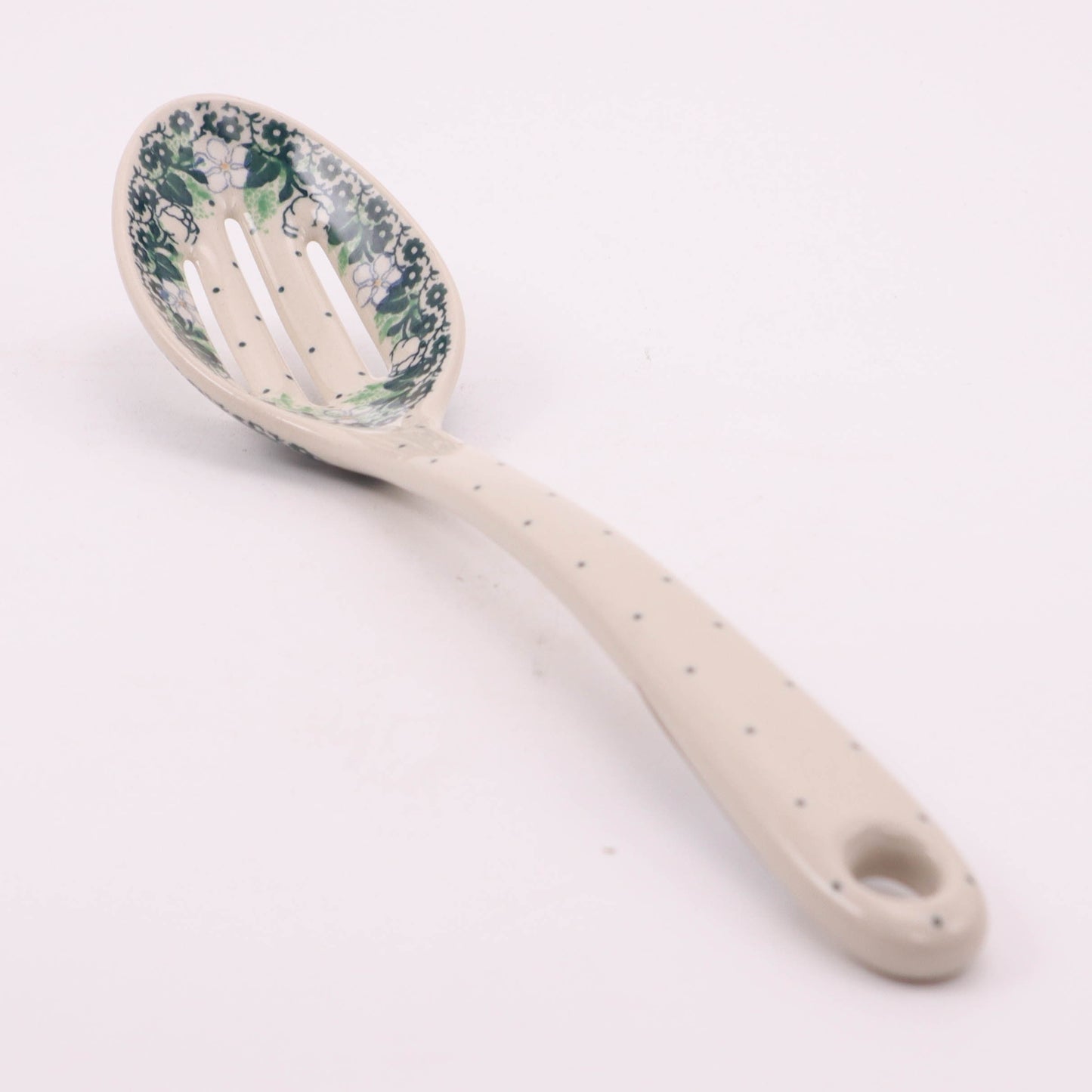 12" Slotted Spoon. Pattern: Irish Spring