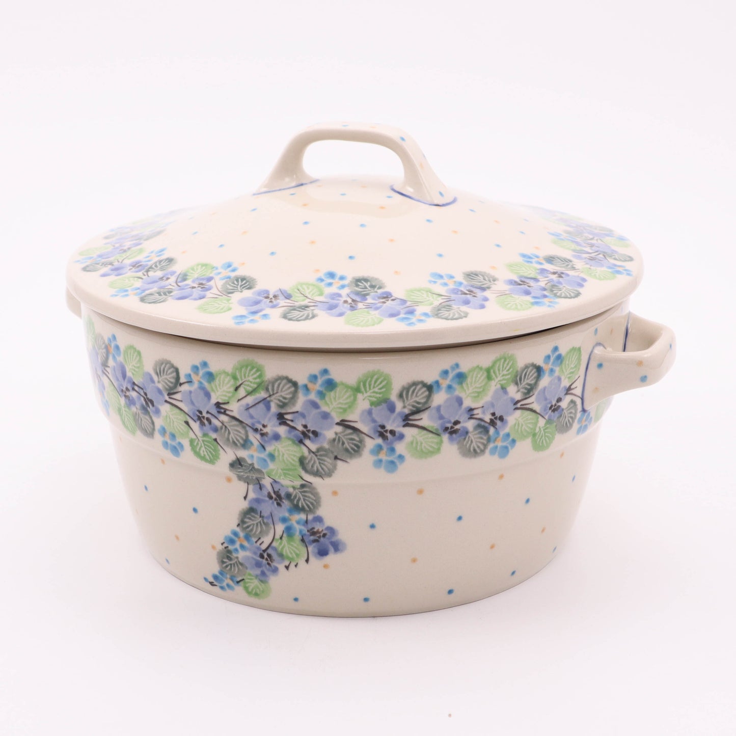 9"x4" Dutch Oven. Pattern: Classic Blooms