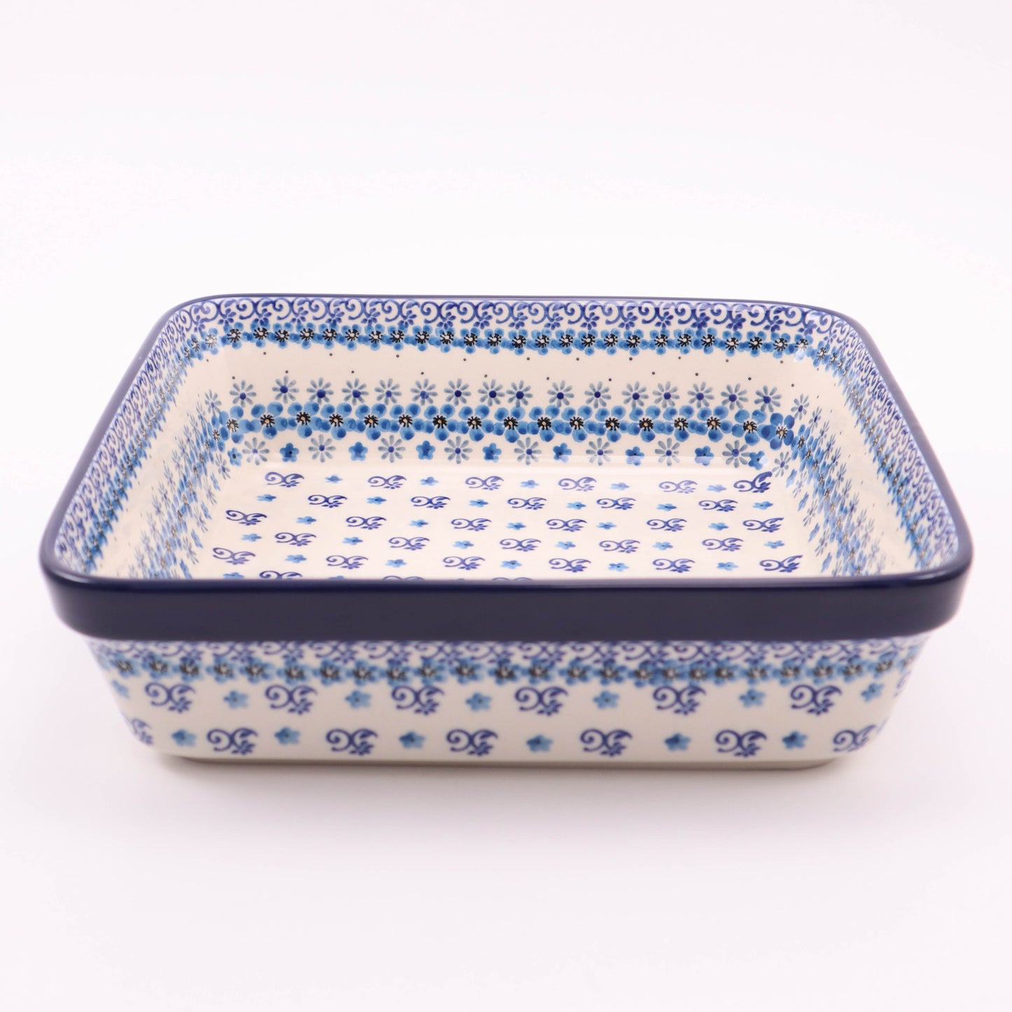 10.5" Square Baker. Pattern: Country Charm