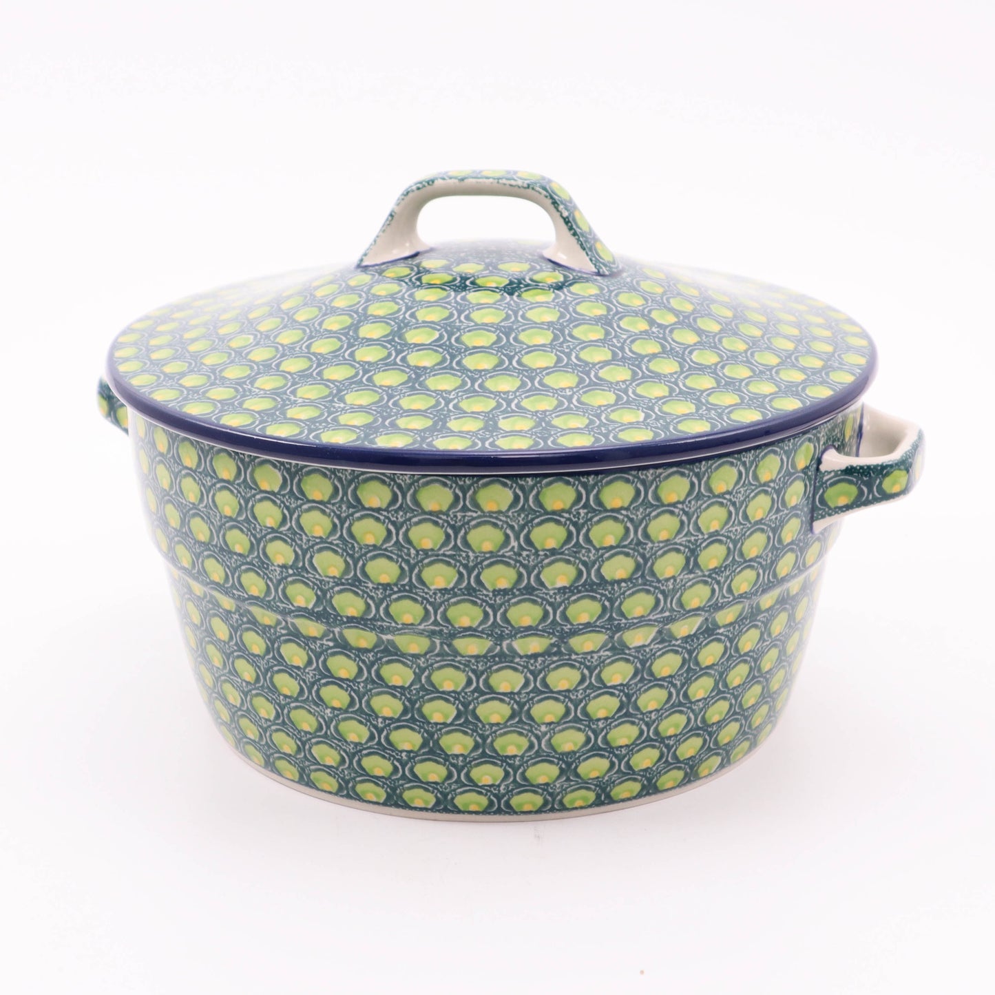 9"x4" Dutch Oven. Pattern: Limelight