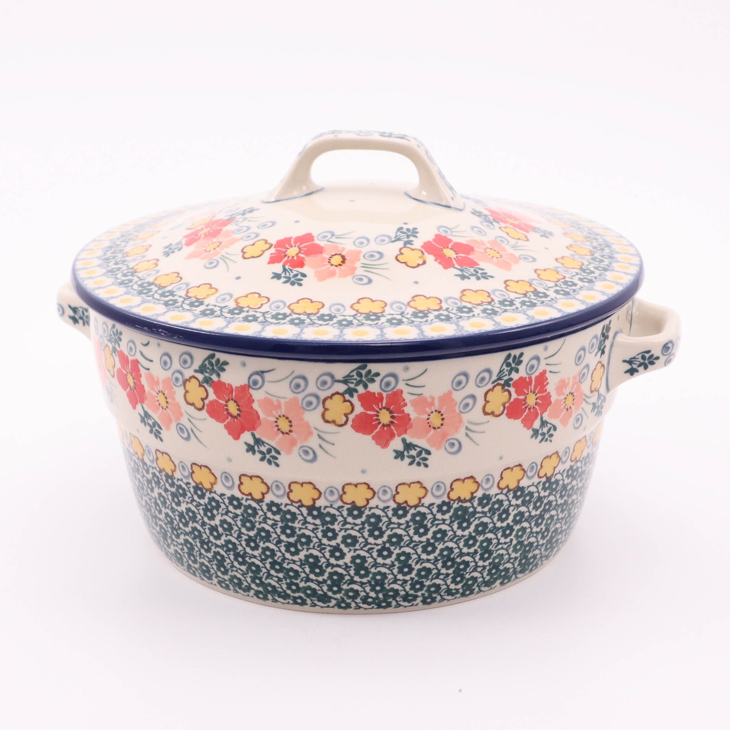 9"x4" Dutch Oven. Pattern: Carefree