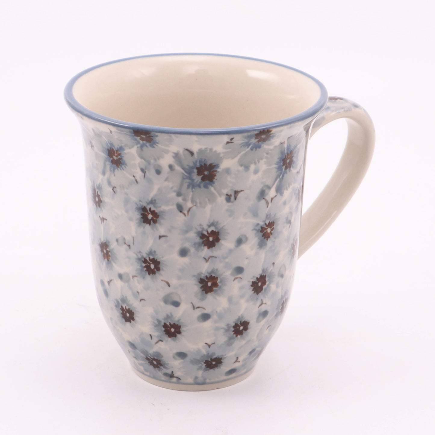 16oz Bistro Mug. Pattern: Midnight Chicory