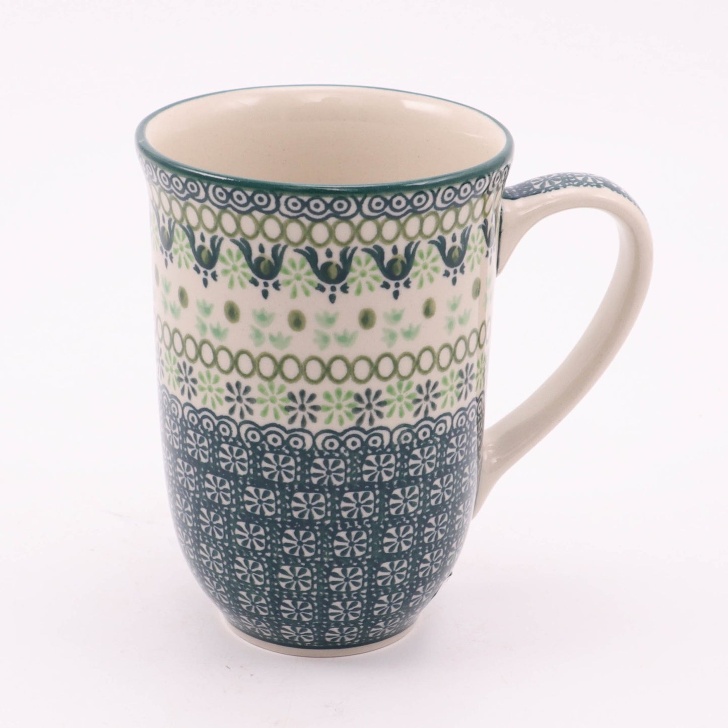 19oz Bistro Mug. Pattern: Mint Julep